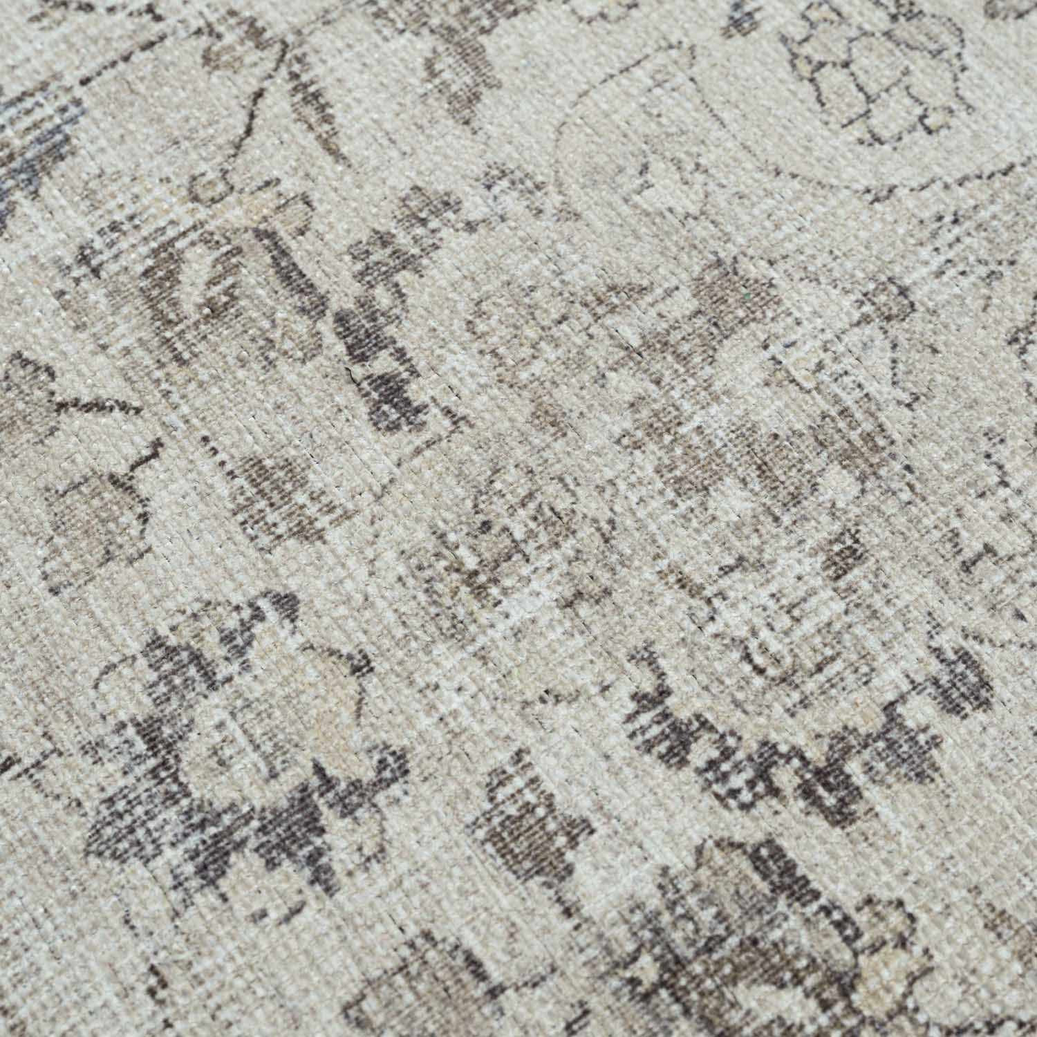 Transitional distressed Style Gray Washable Rug - Image 15