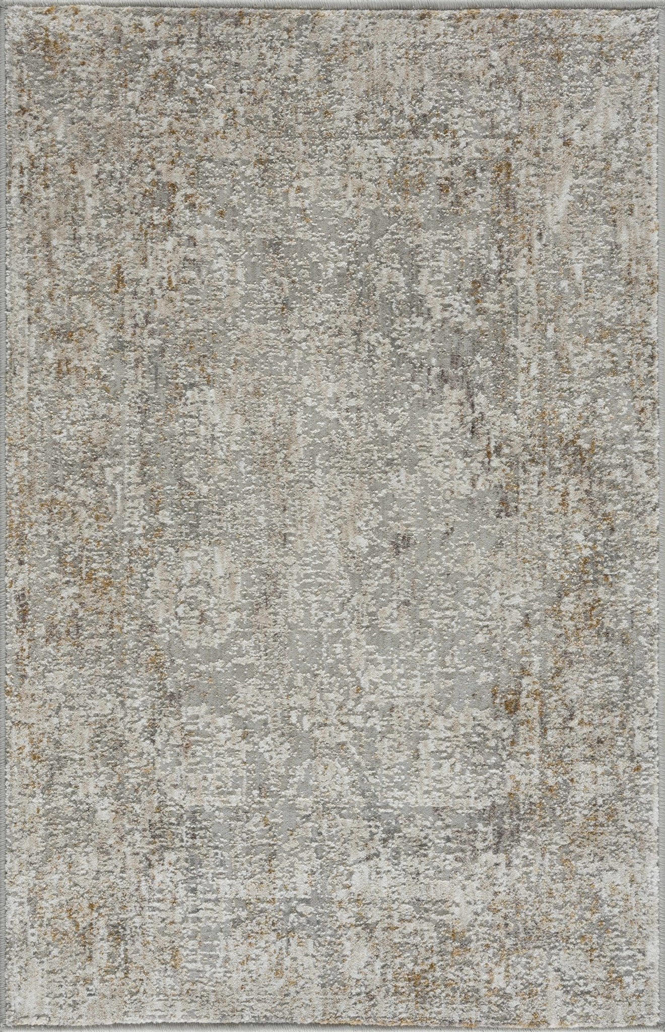 Transitional Style Ivory Gray Machine Woven Area Rug - Image 12