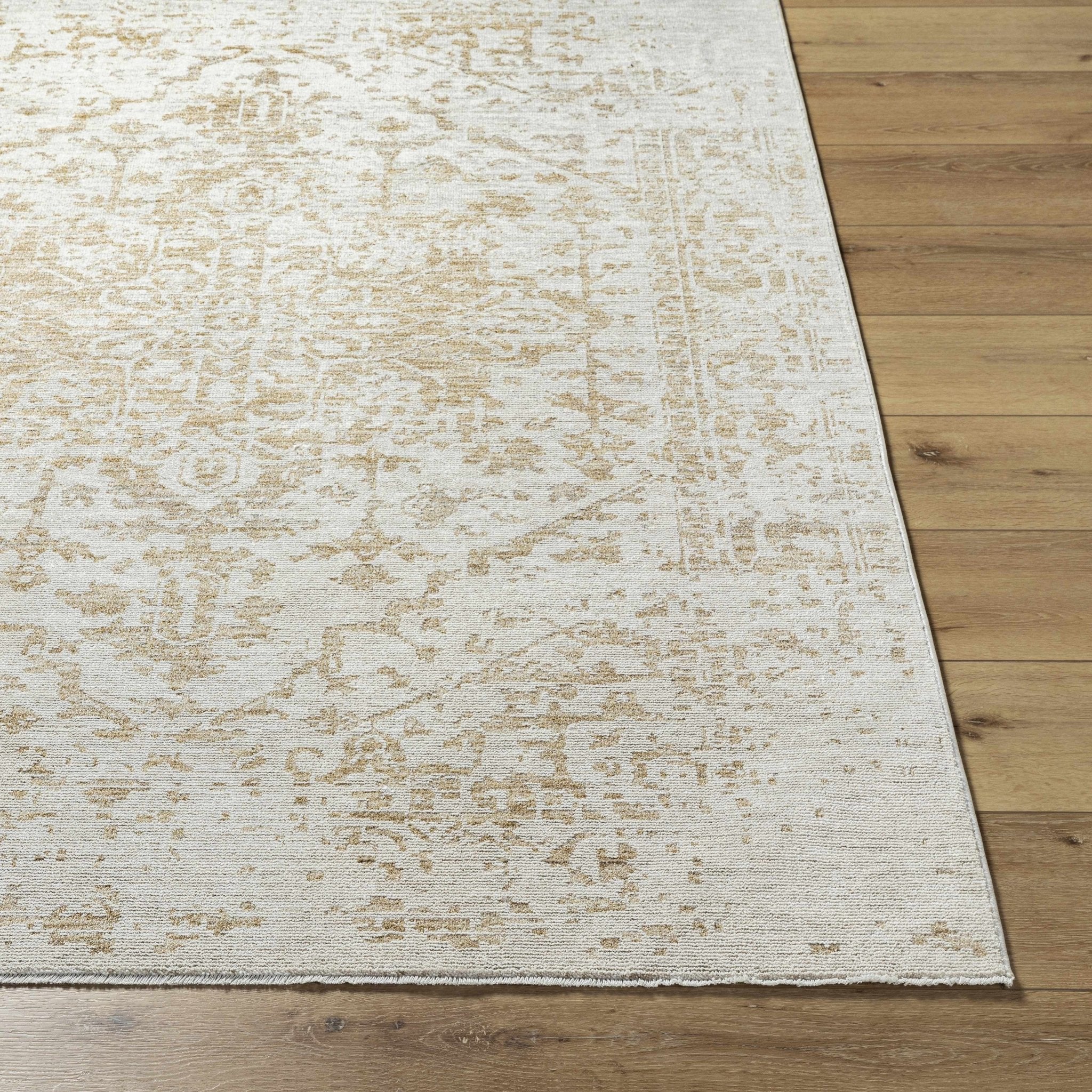 Traditional Style Silver Machine Woven Rug - Image 2