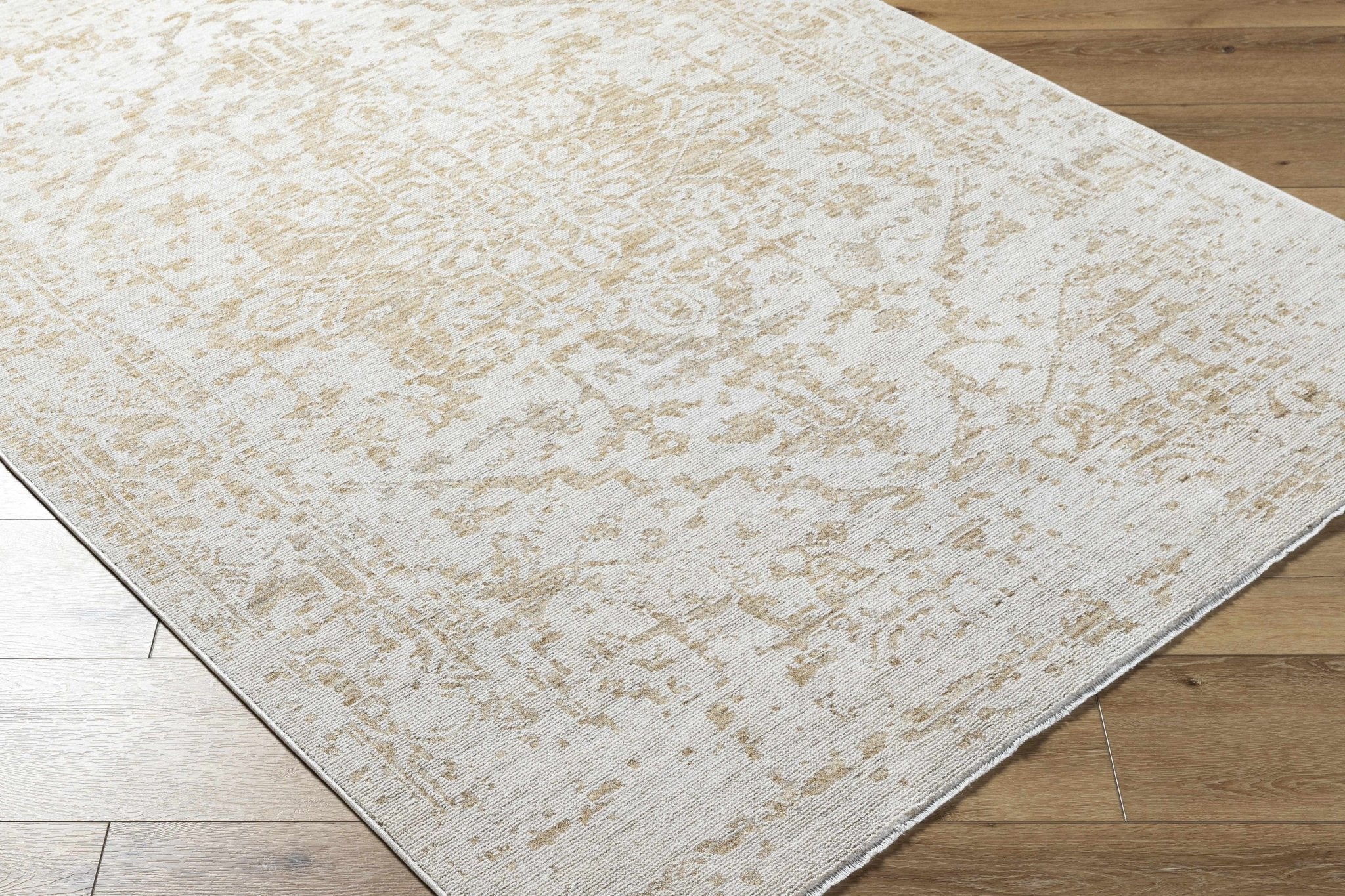 Traditional Style Silver Machine Woven Rug - Image 3