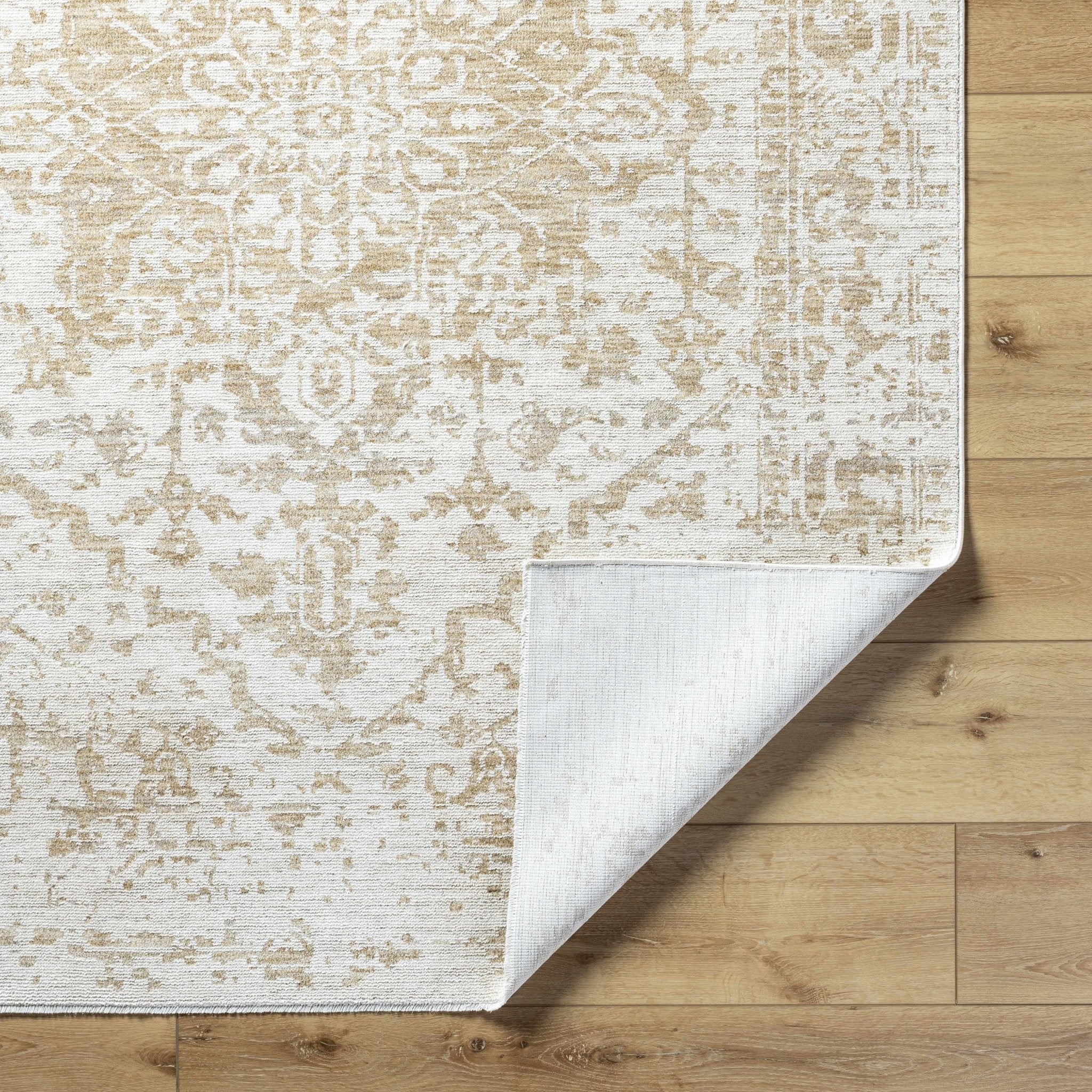 Traditional Style Silver Machine Woven Rug - Image 4