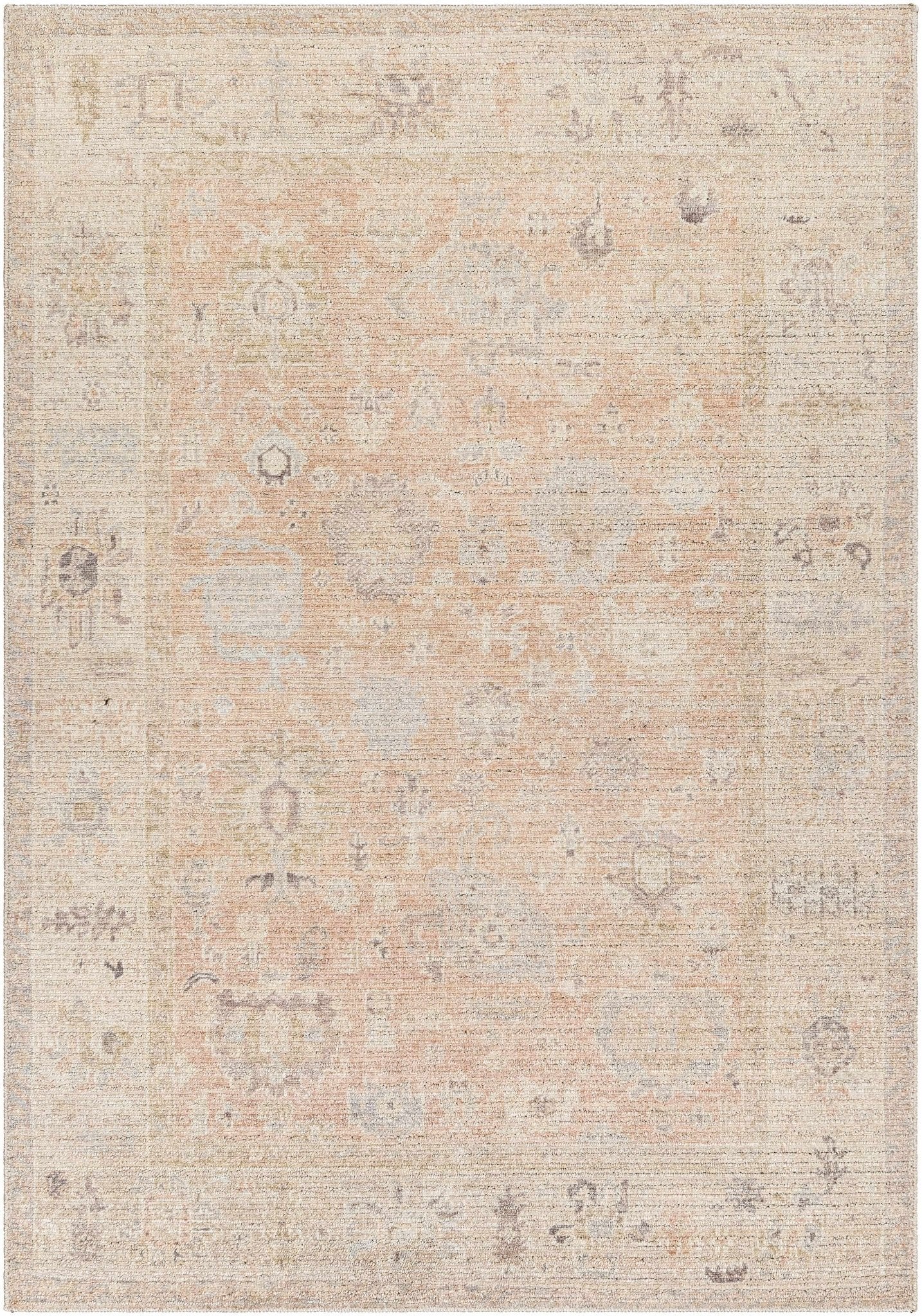 Traditional Style Tan Blush Area Rug - Image 5