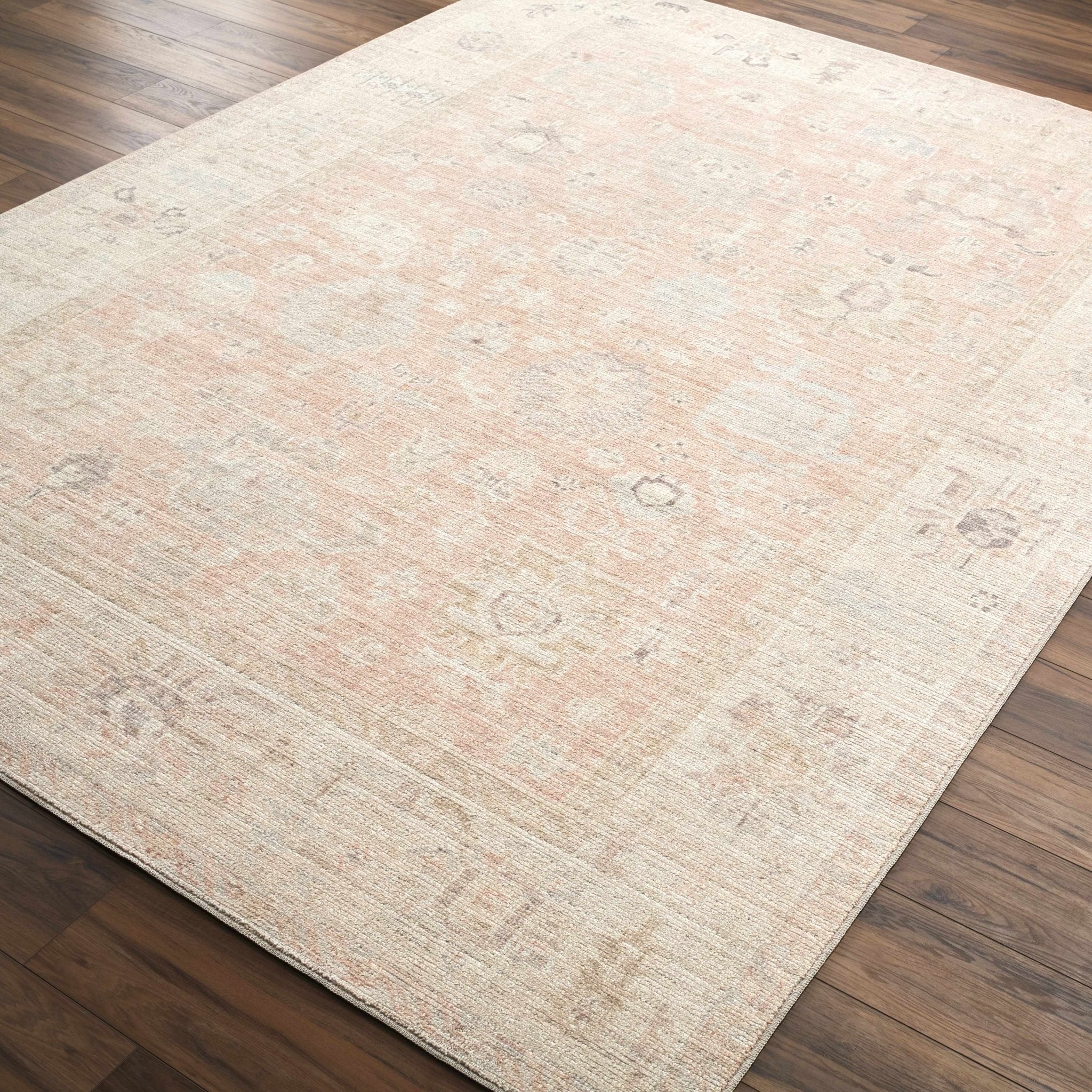 Traditional Style Tan Blush Area Rug - Image 6