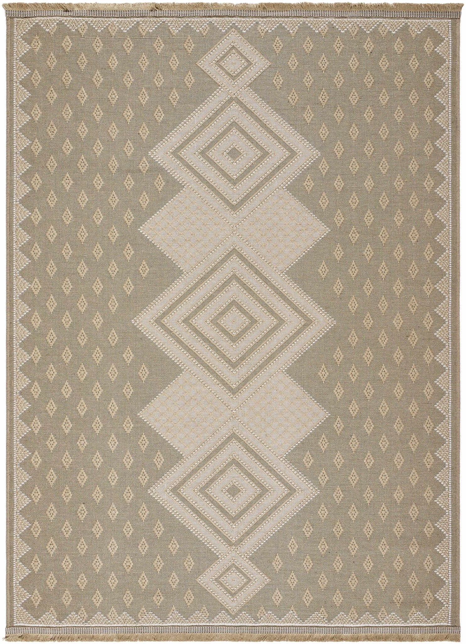 Traditional Style Tan Machine Woven Jute Rug - Image 2