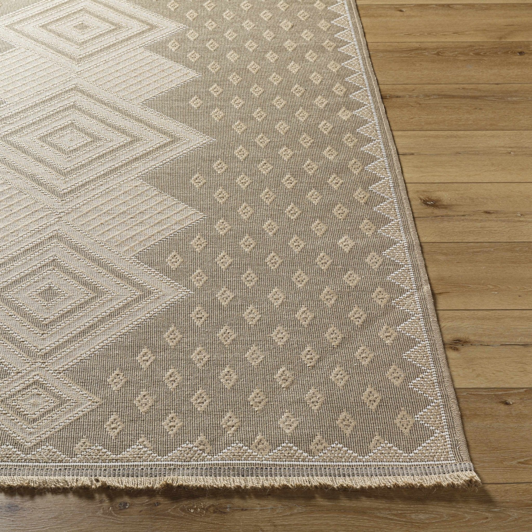 Traditional Style Tan Machine Woven Jute Rug - Image 4