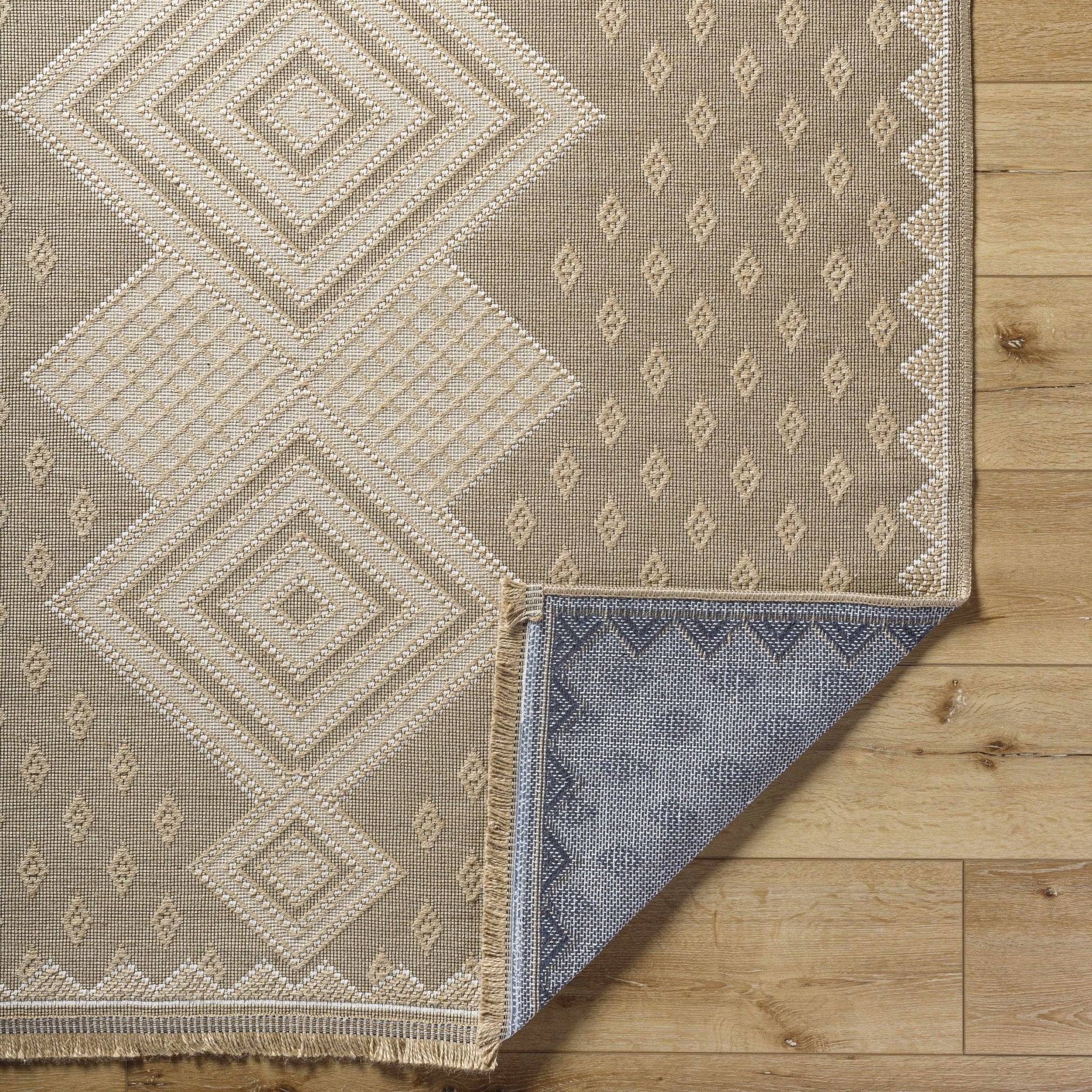 Traditional Style Tan Machine Woven Jute Rug - Image 5