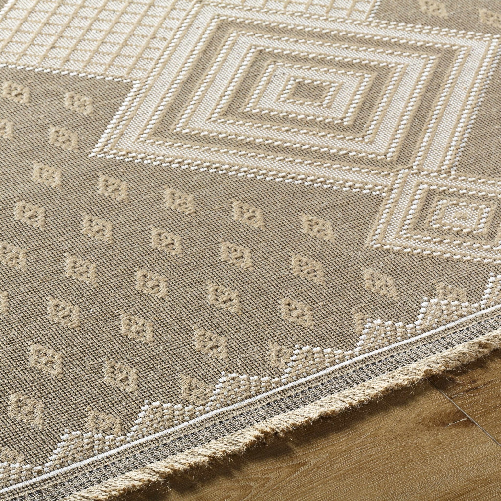 Traditional Style Tan Machine Woven Jute Rug - Image 6
