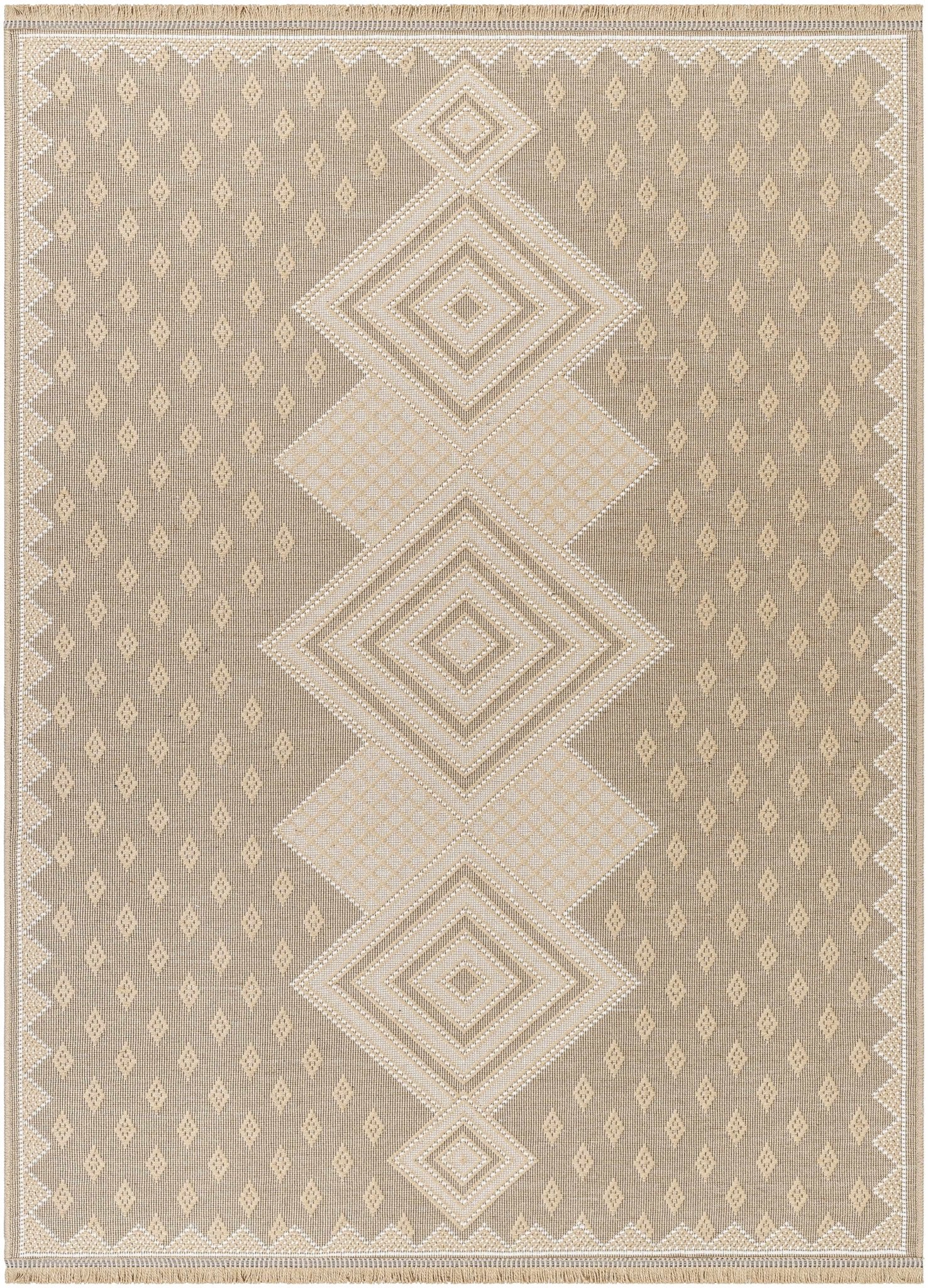 Traditional Style Tan Machine Woven Jute Rug - Image 8