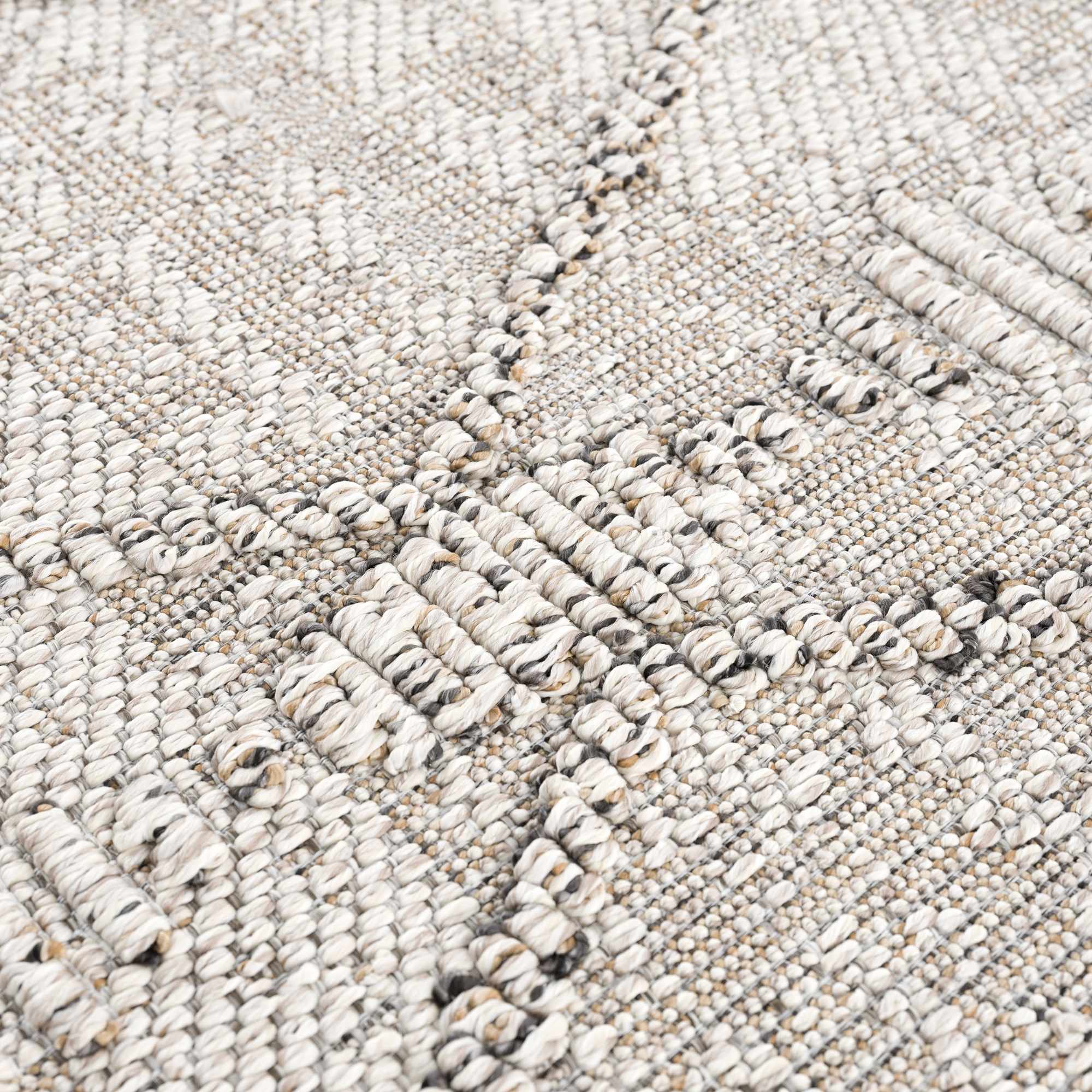 Traditional Tribal Design Beige Medium Pile Outdoor Area Rug - Image 13