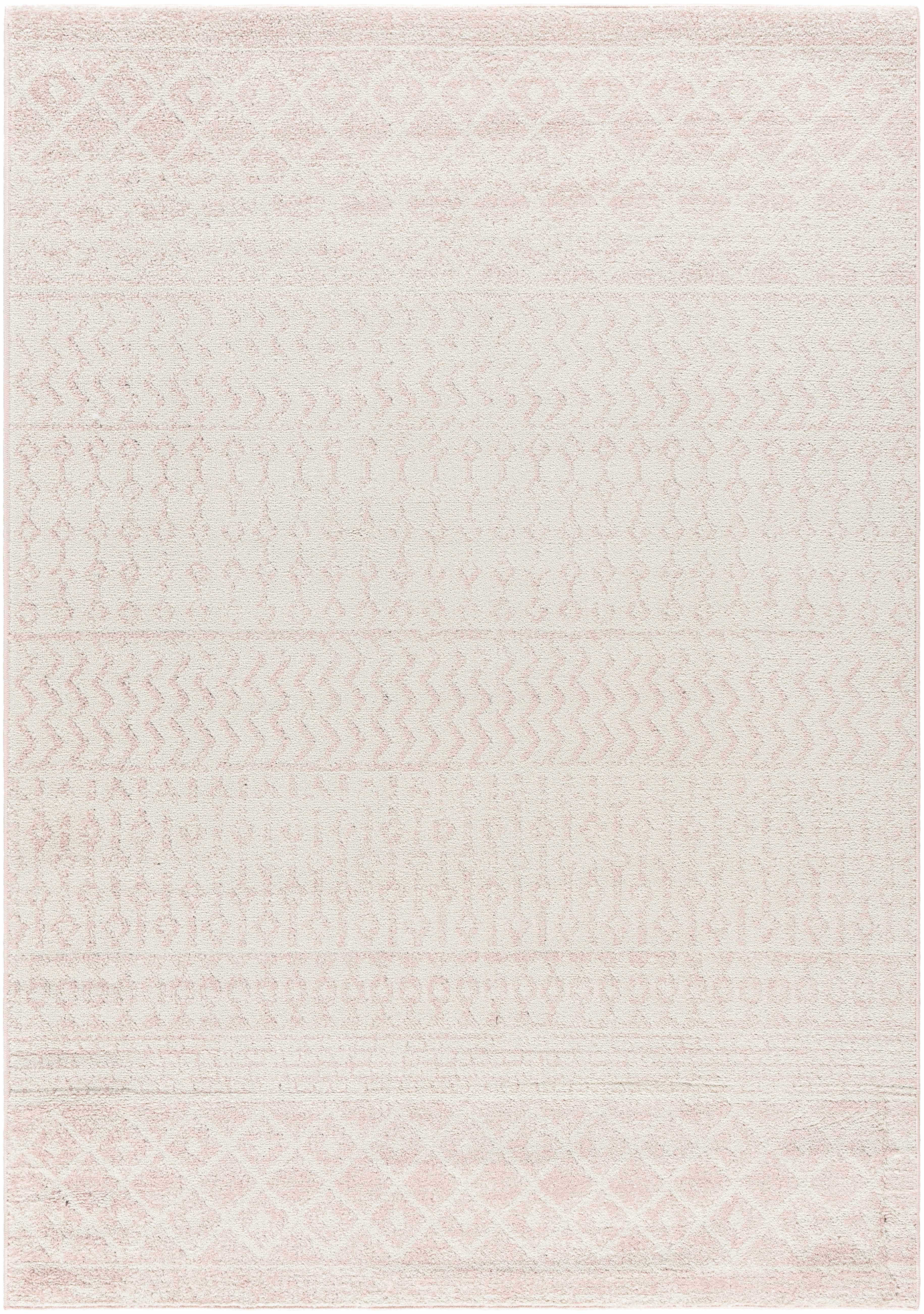 Contemporary Mondern look Ivory and Peach area rug - Image 15