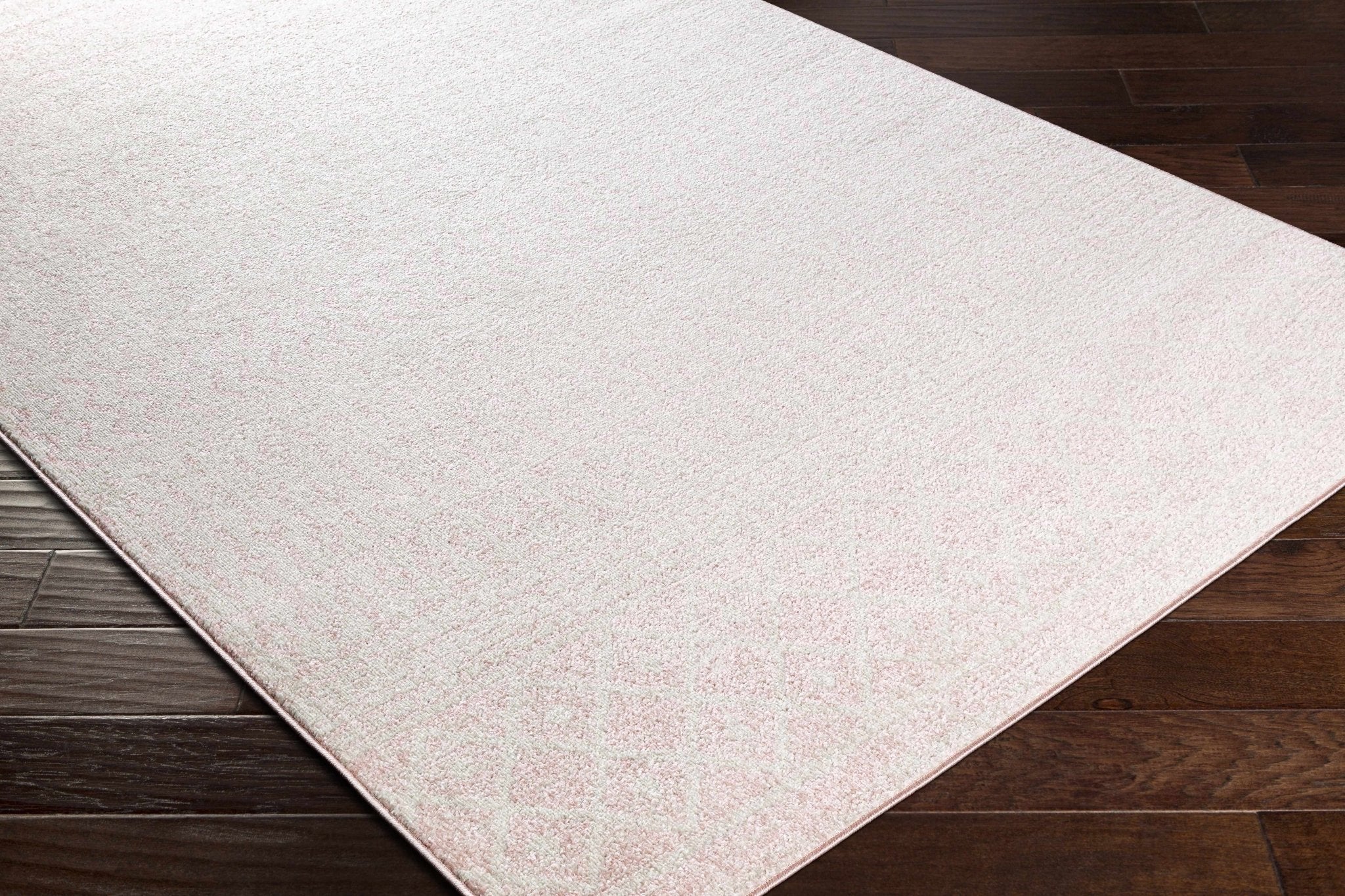 Contemporary Mondern look Ivory and Peach area rug - Image 6