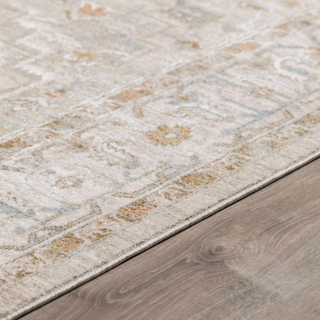 Traditional Turkish Design Beige And Rust Rug - Image 16