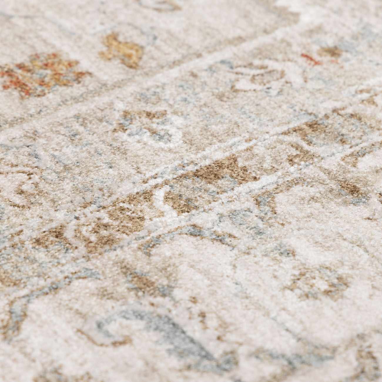 Traditional Turkish Design Beige And Rust Rug - Image 21