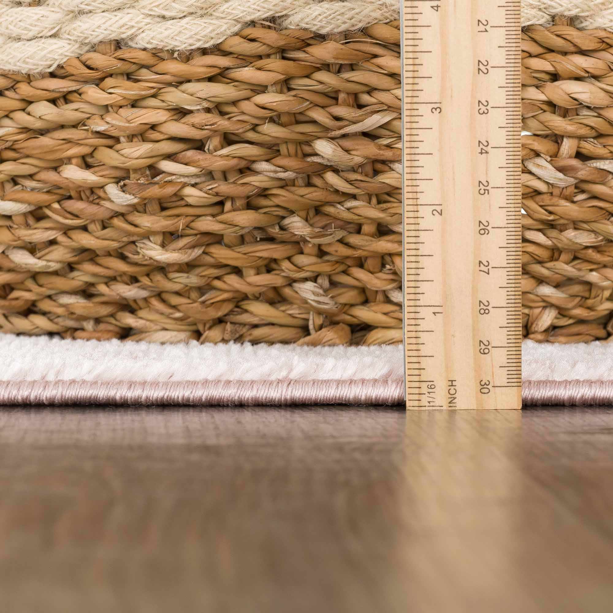 Traditional Turkish Design Pink gold and Off white medium pile Area Rug - Image 12