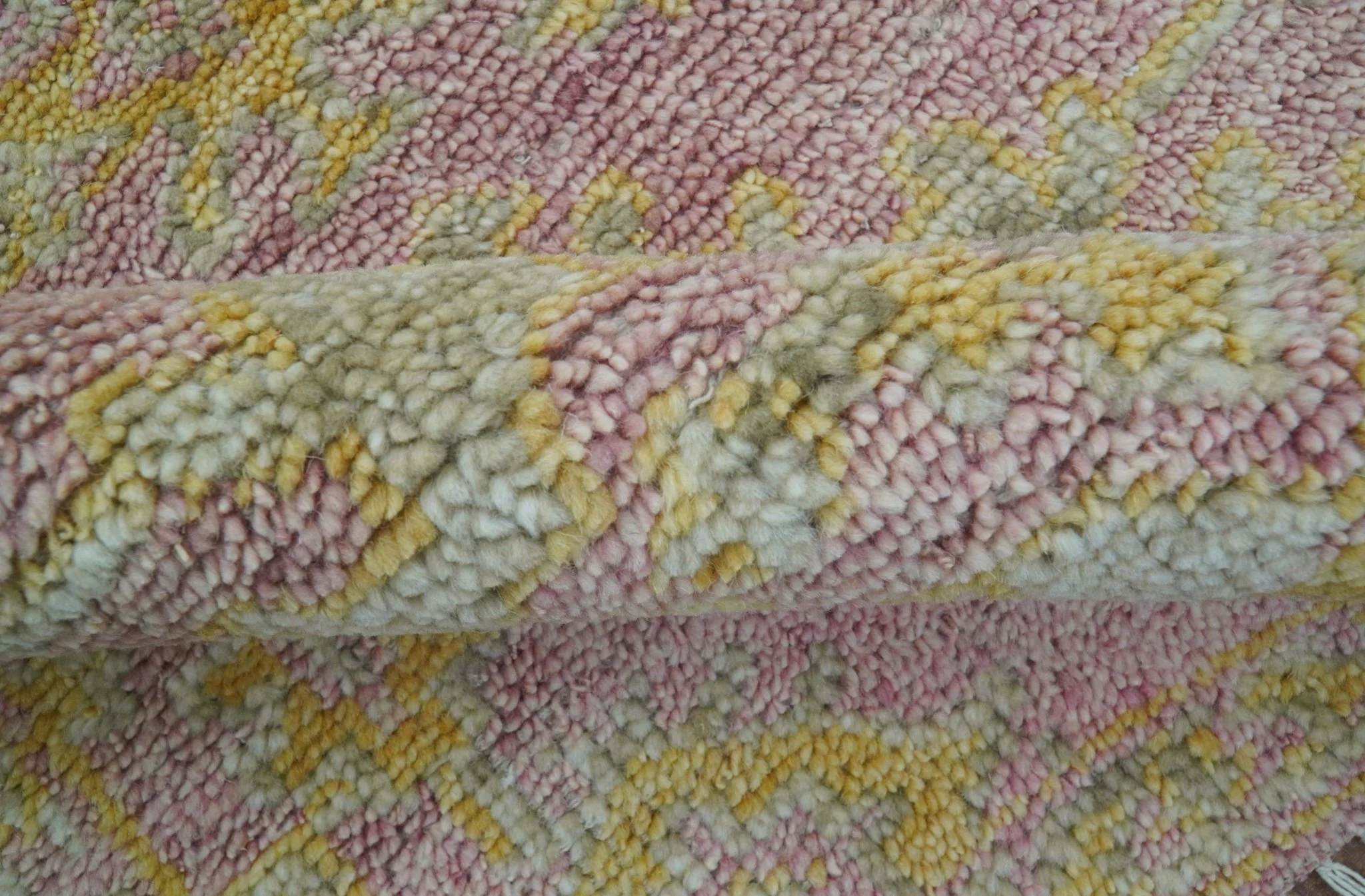 Traditional Turkish Design Pink Hand Knotted 3X5 Wool Rug - Image 9