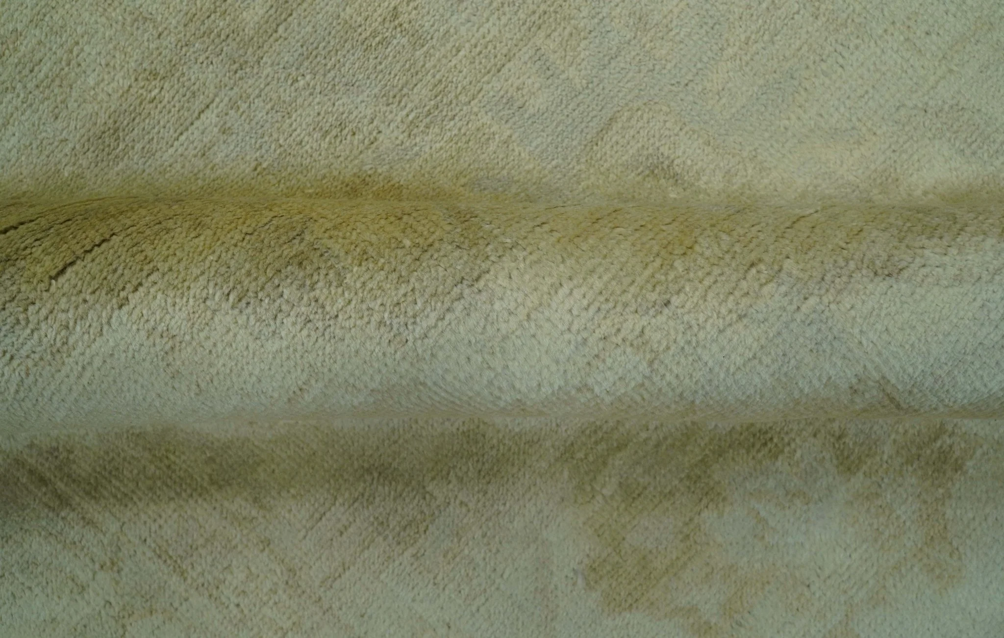 Traditional Oushak Design Beige And Silver Hand Knotted 8x10 Wool Area Rug - Image 6
