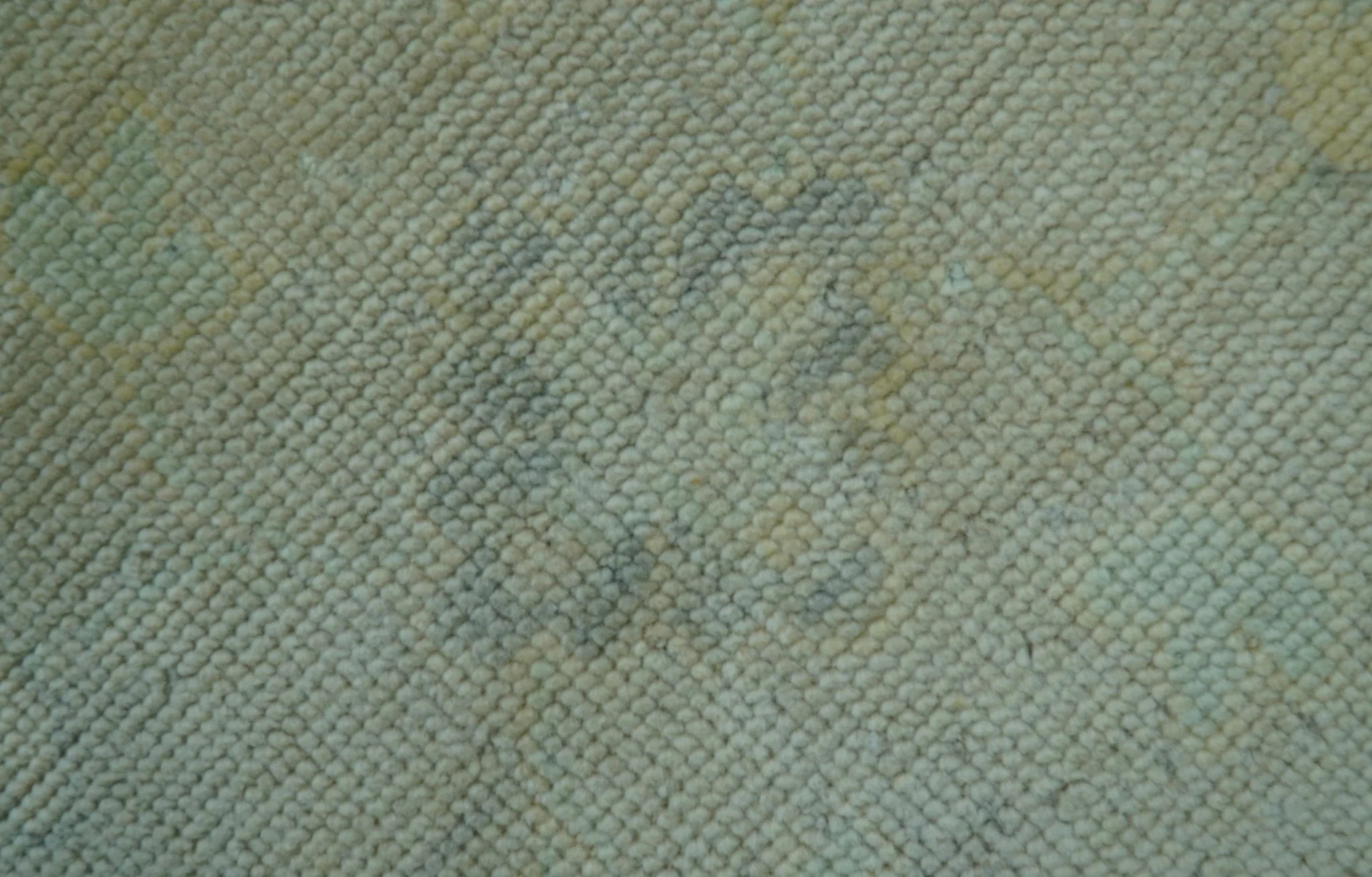 Traditional Oushak Design Blue And Beige Hand Knotted 9x12 Wool Area Rug - Image 6