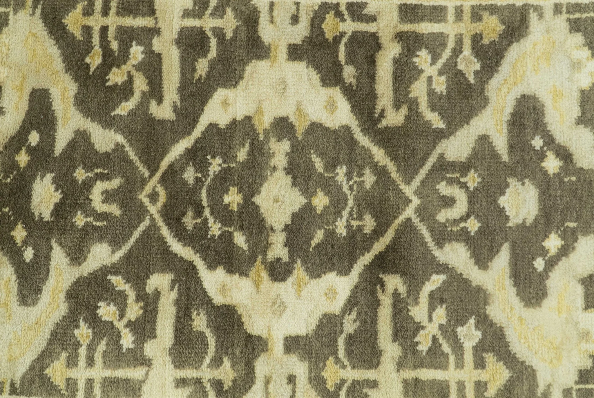 Traditional Turkish Oushak Design Beige And Brown 3x5 Hand Knotted Wool Area Rug - Image 3