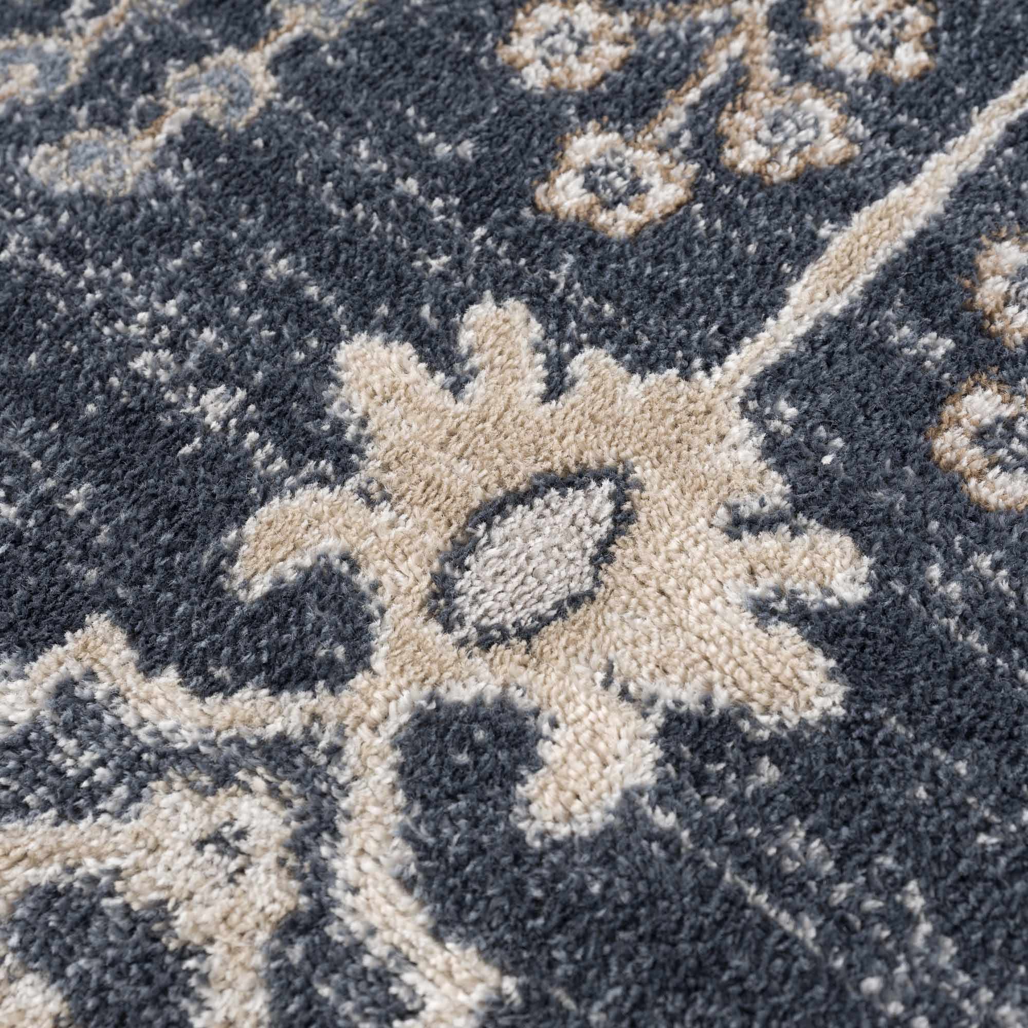 Traditional Design Charcoal, Beige and Camel Medium pile Area rug - Image 10