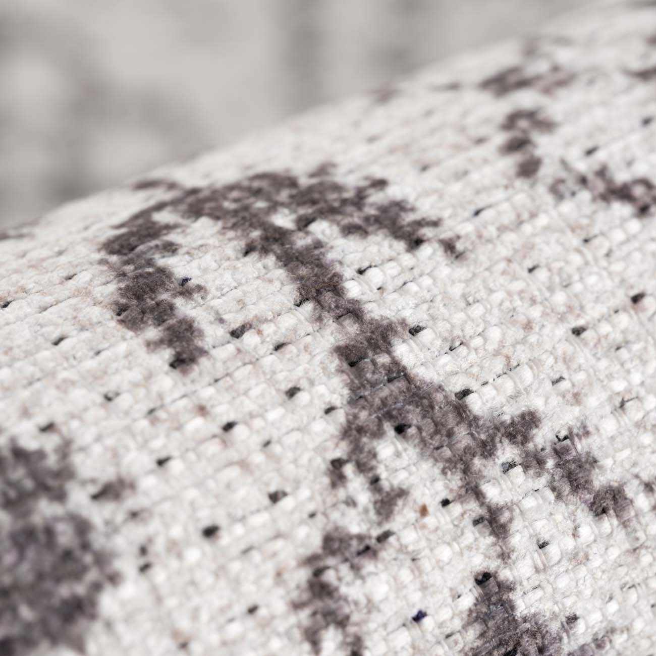 Transitional Design Ivory And Charcoal Washable Area Rug - Image 13