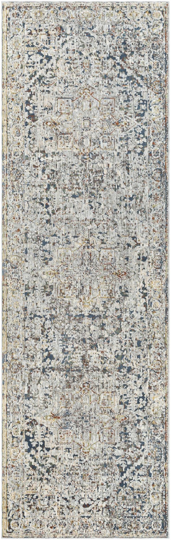 Transitional Design Ivory Machine Woven Rug - Image 11