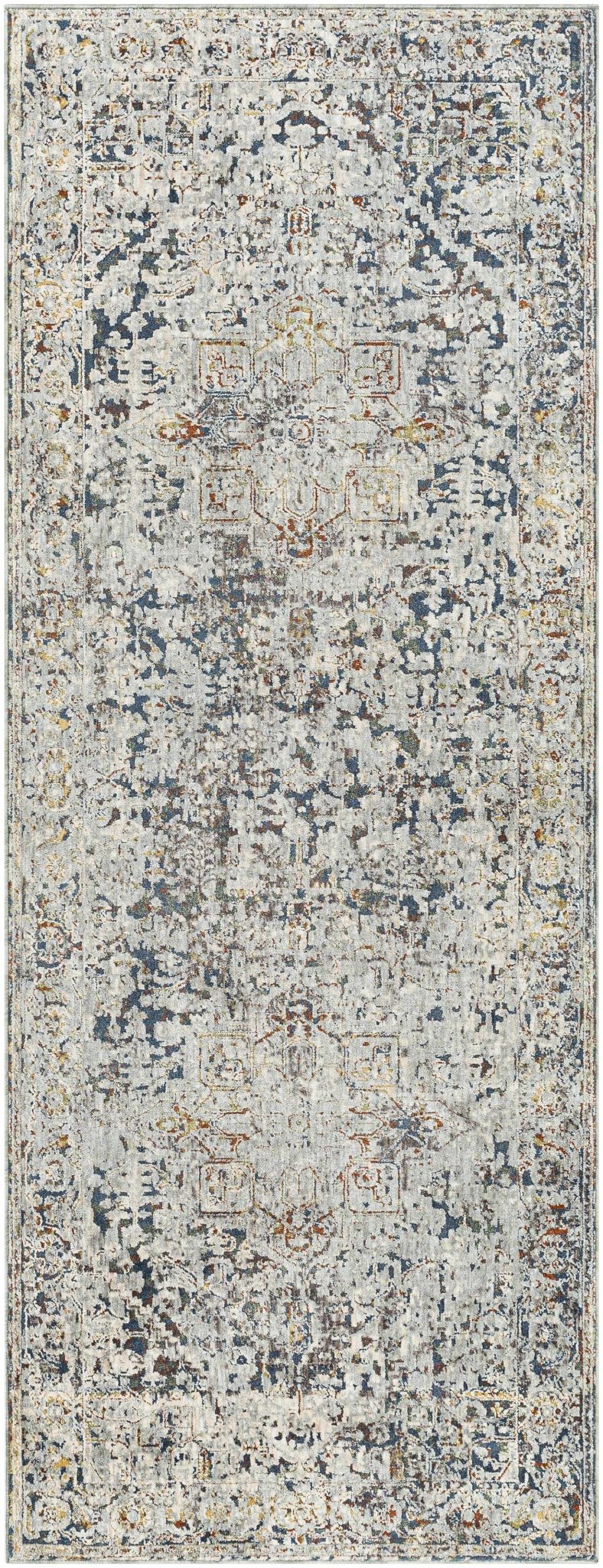 Transitional Design Ivory Machine Woven Rug - Image 7