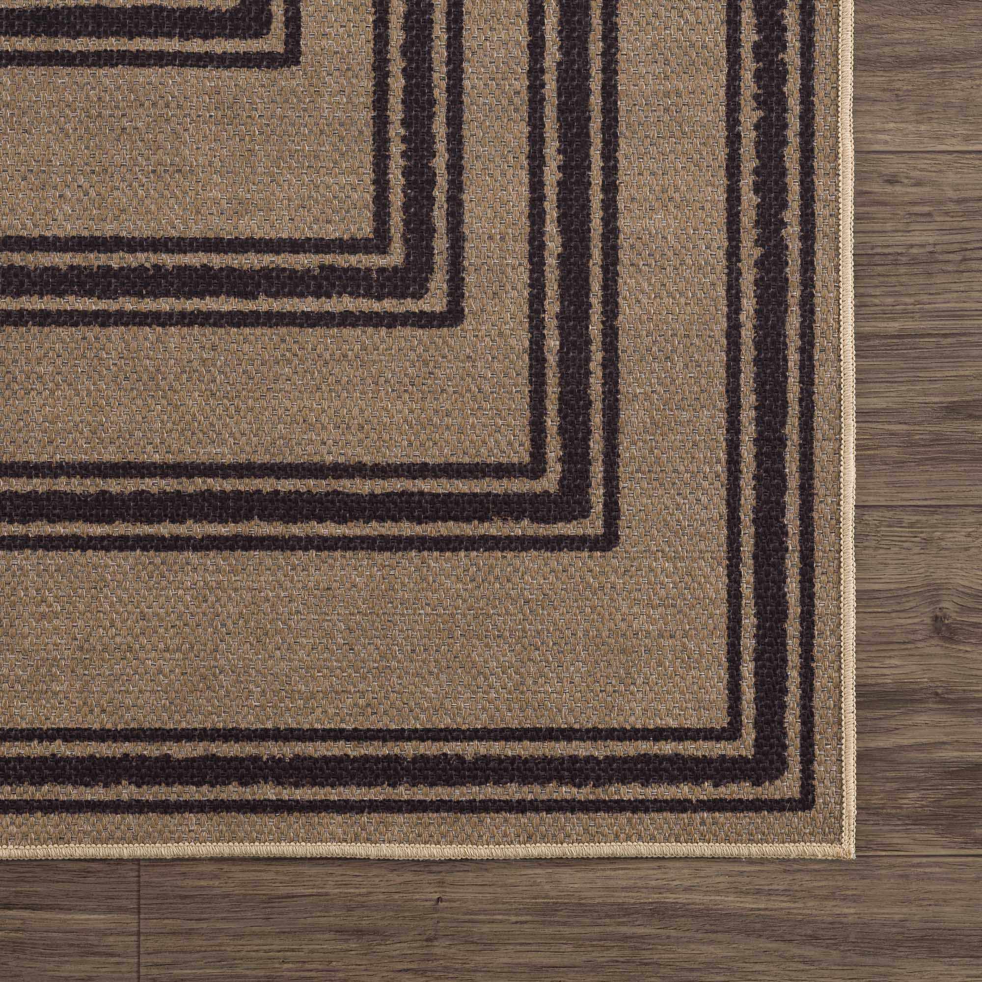 Transitional Style Brown Washable Jutely Rug - Image 10