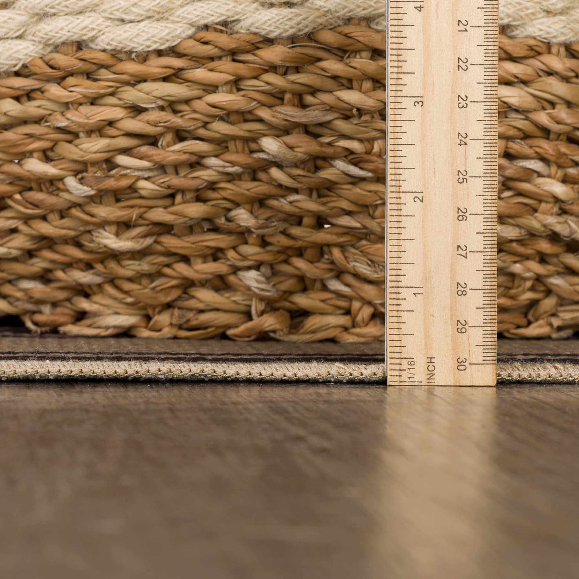Transitional Style Brown Washable Jutely Rug - Image 11
