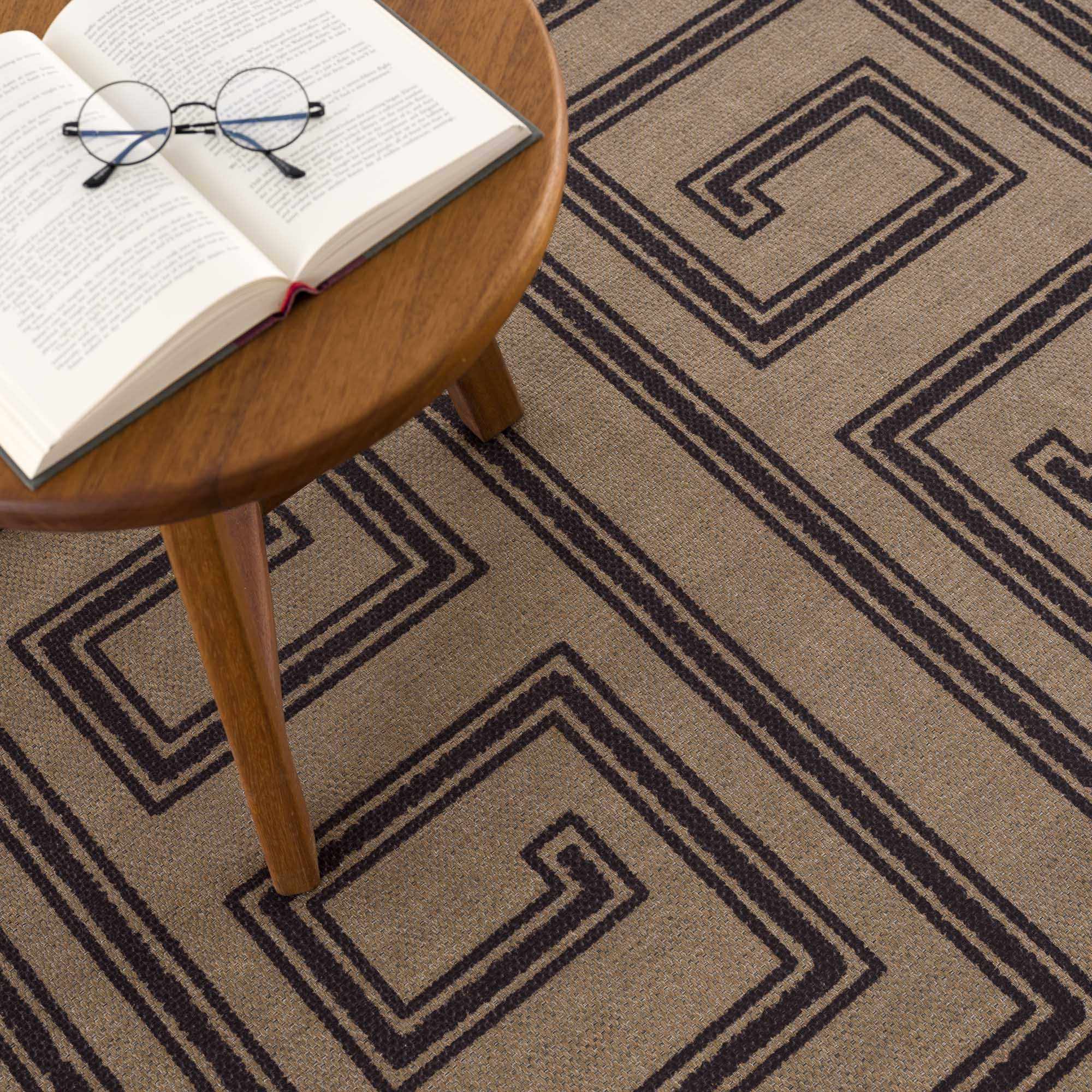 Transitional Style Brown Washable Jutely Rug - Image 13