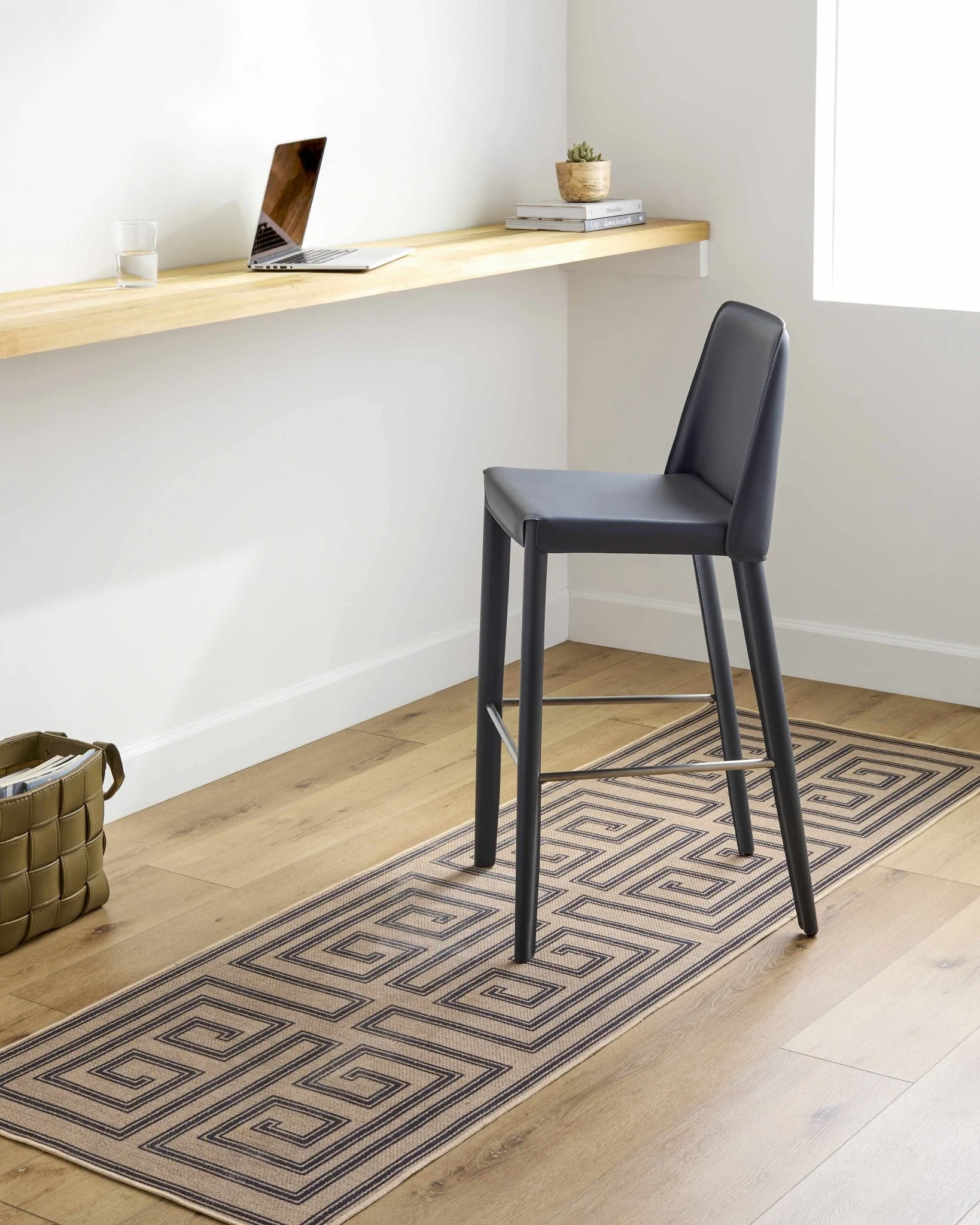 Transitional Style Brown Washable Jutely Rug - Image 3