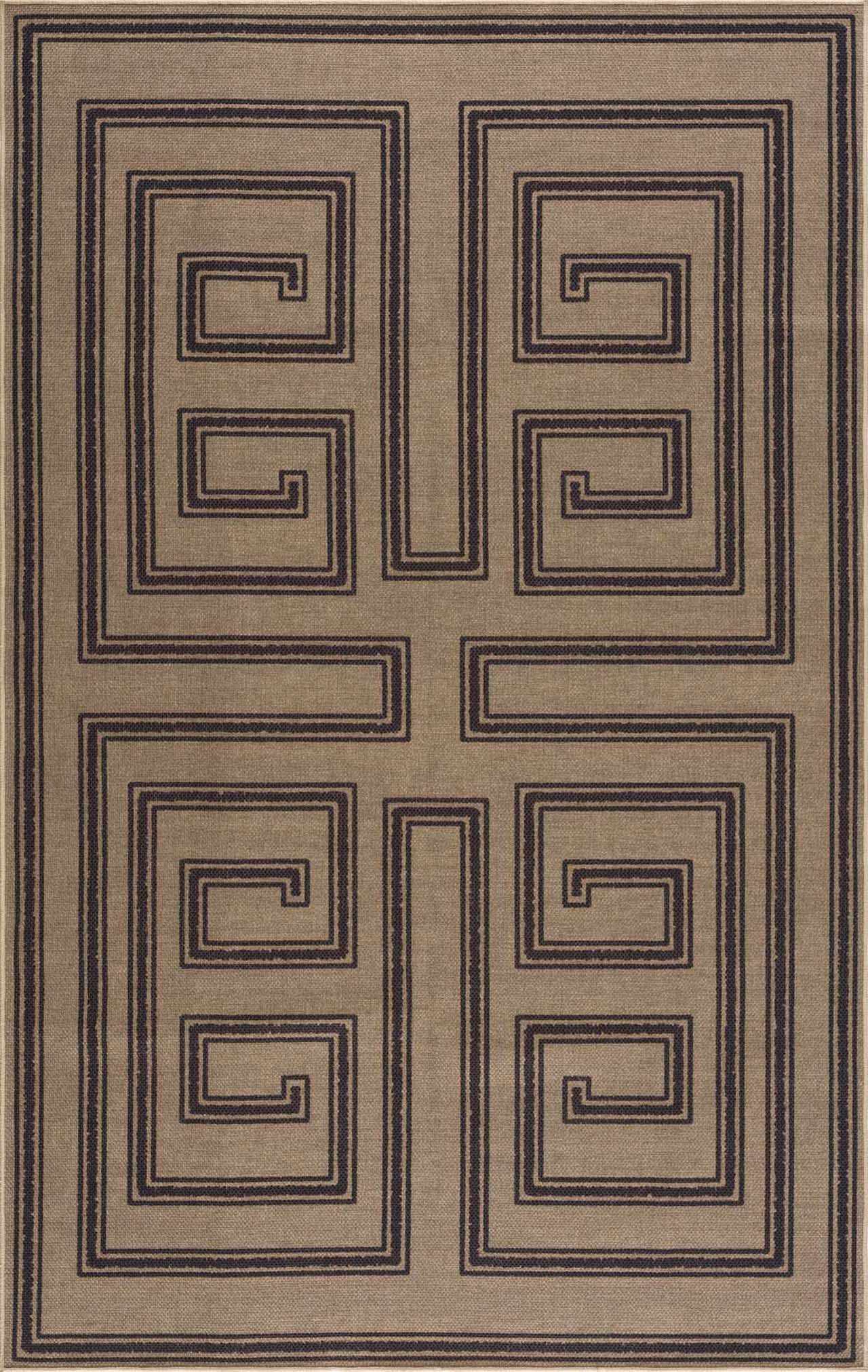 Transitional Style Brown Washable Jutely Rug - Image 4