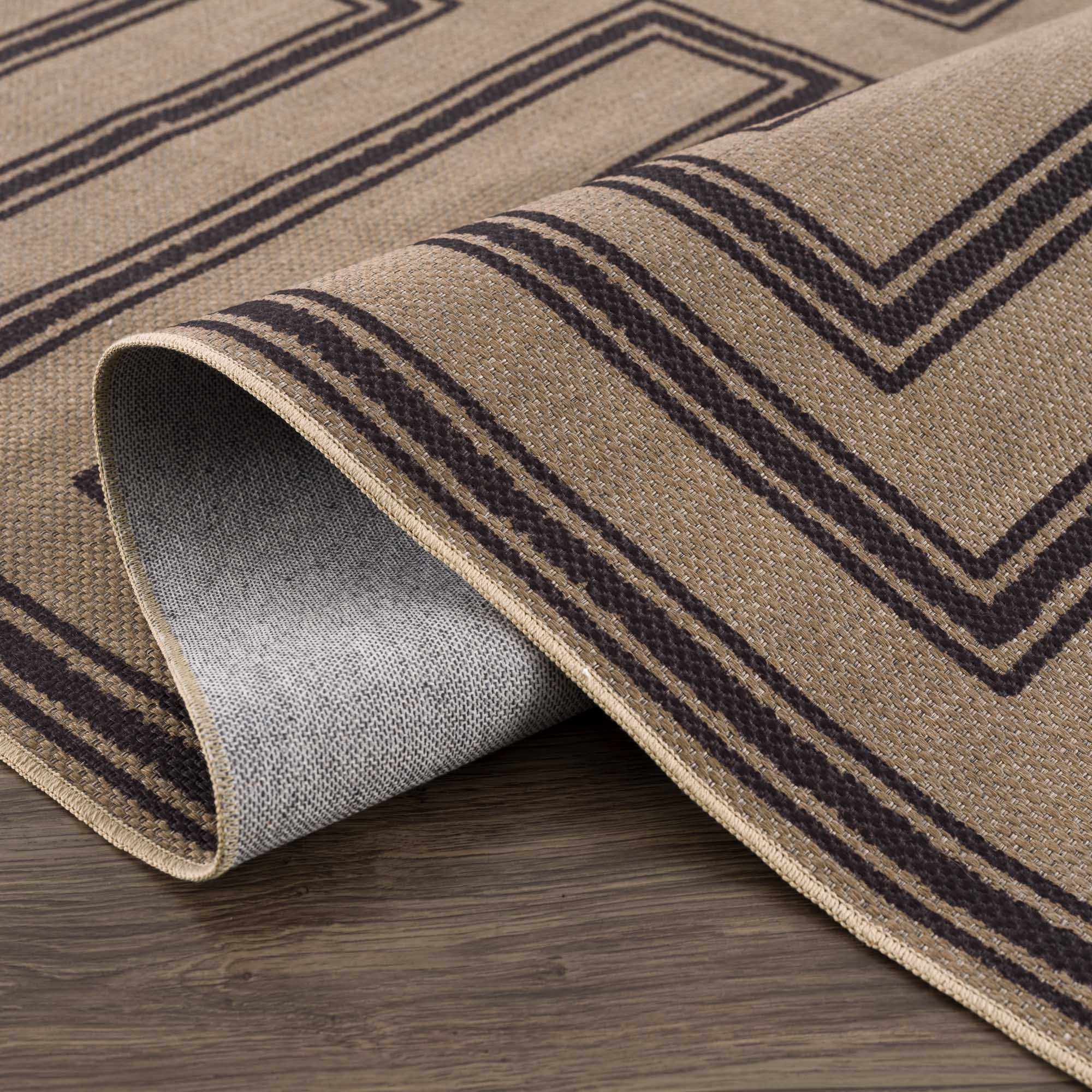 Transitional Style Brown Washable Jutely Rug - Image 9