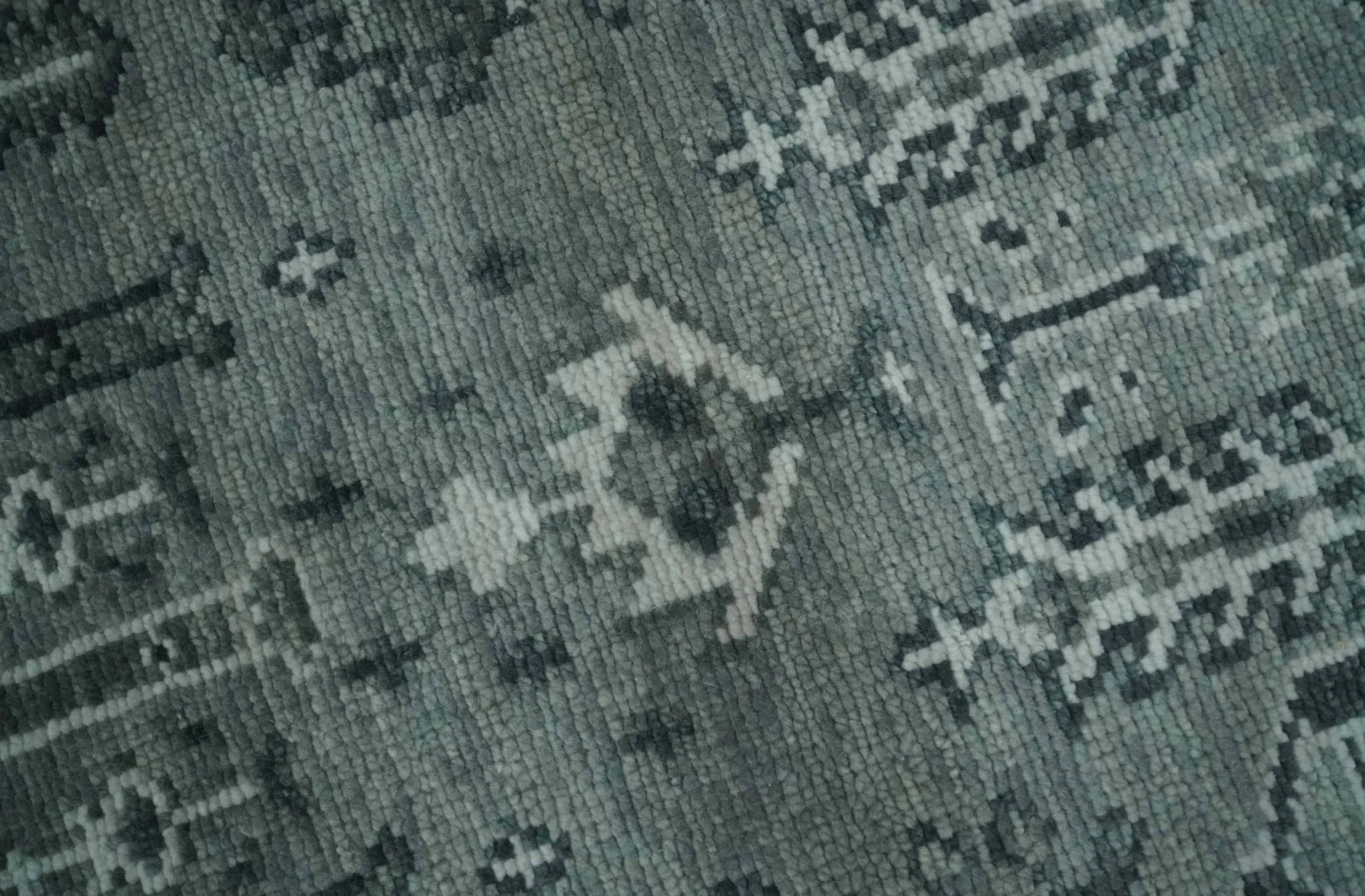 Tree of life Gray, Charcoal and Ivory Hand knotted Traditional Floral Multi Size wool Area Rug - Image 5