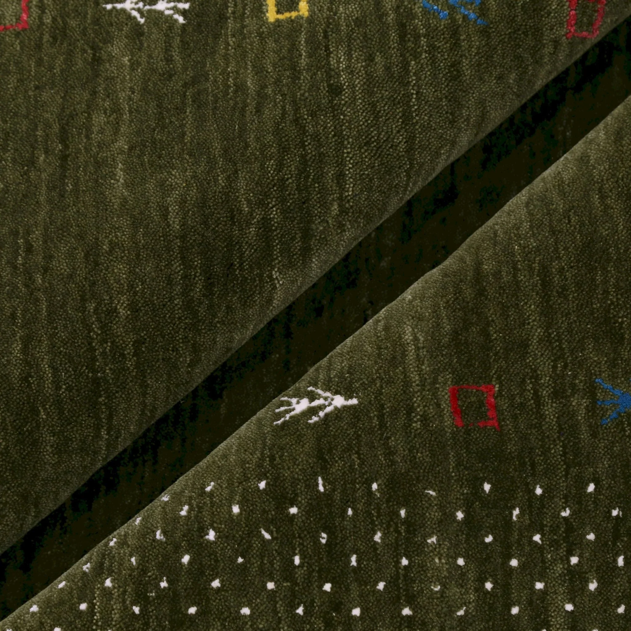 Tribal Border Design Hand Loomed Wool Area Rug - Image 8