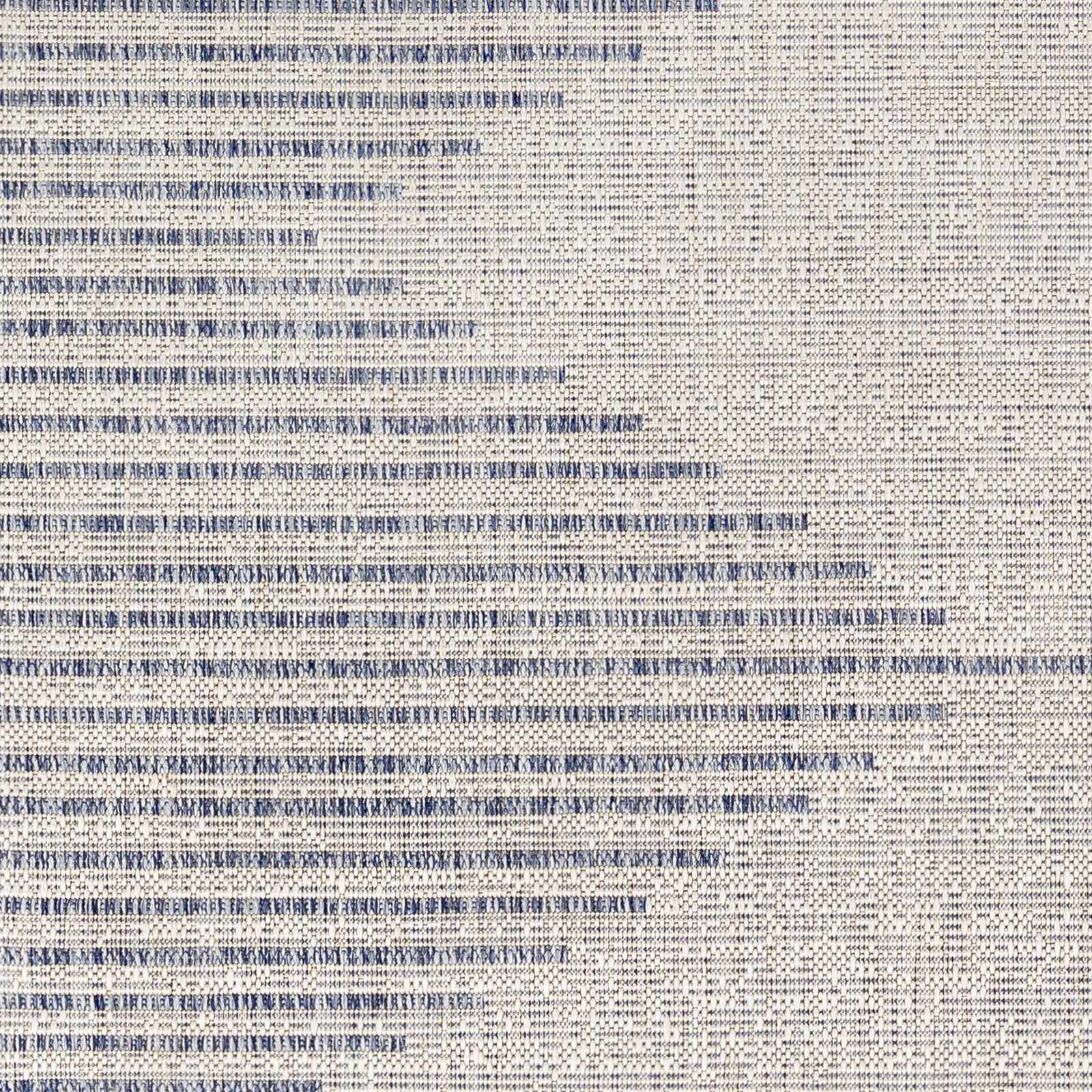 Contemporary Tribal Design  Blue and Beige Multi Size Area Rug - Image 3