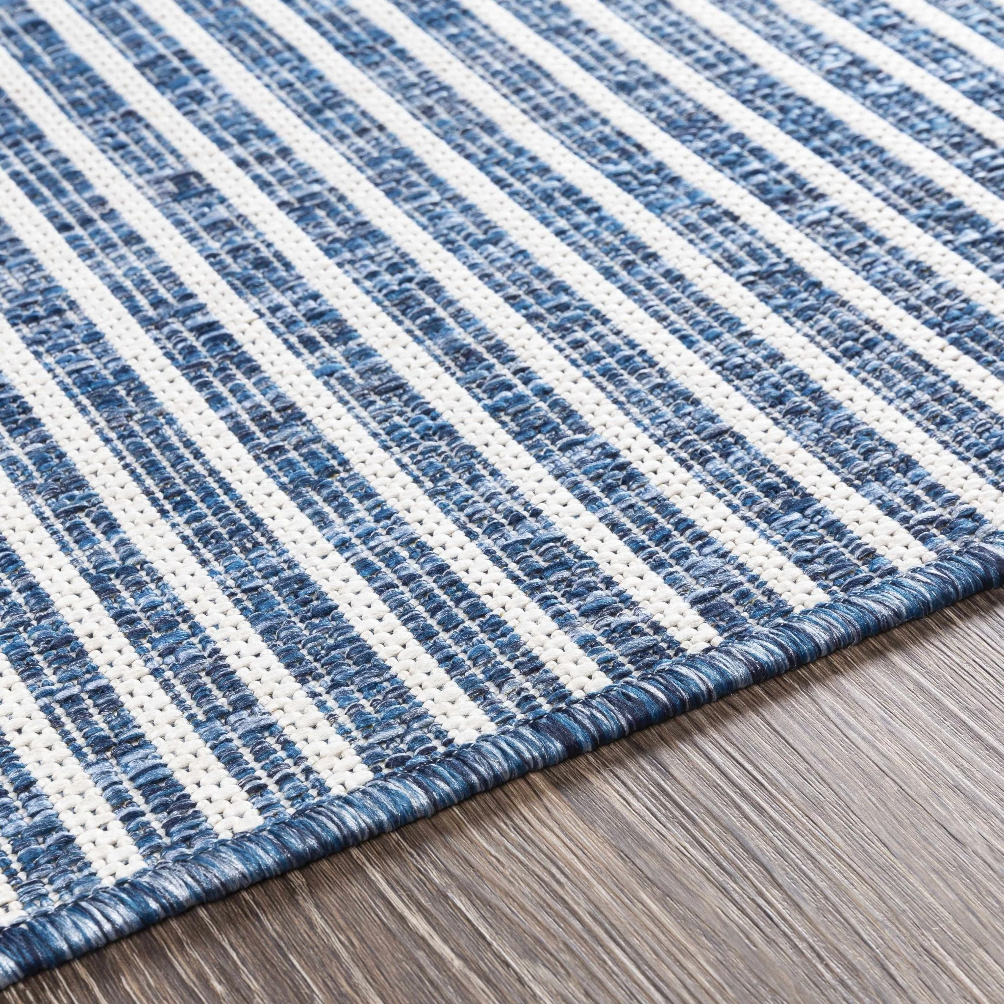 Contemporary Tribal Design Blue, Off white and Ivory Multi size Area Rug - Image 8