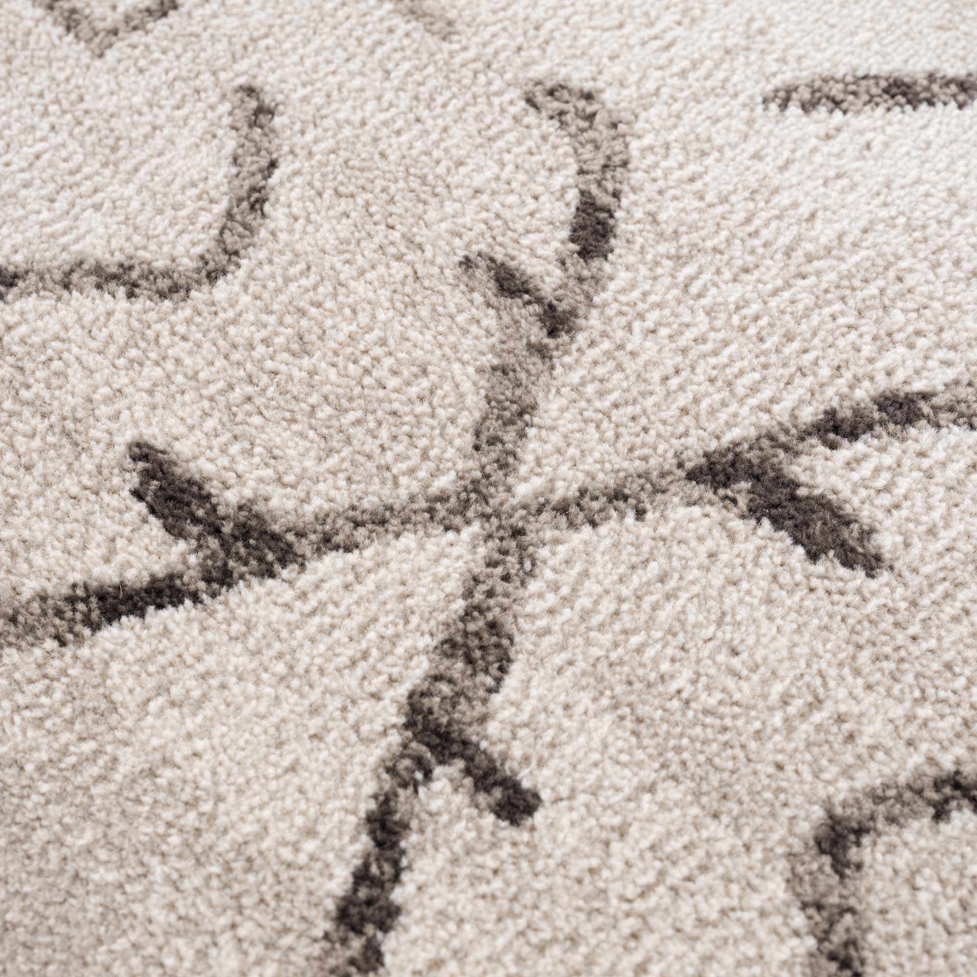Tribal Design contemporary Light Peach and Charcoal Area Rug - Image 10