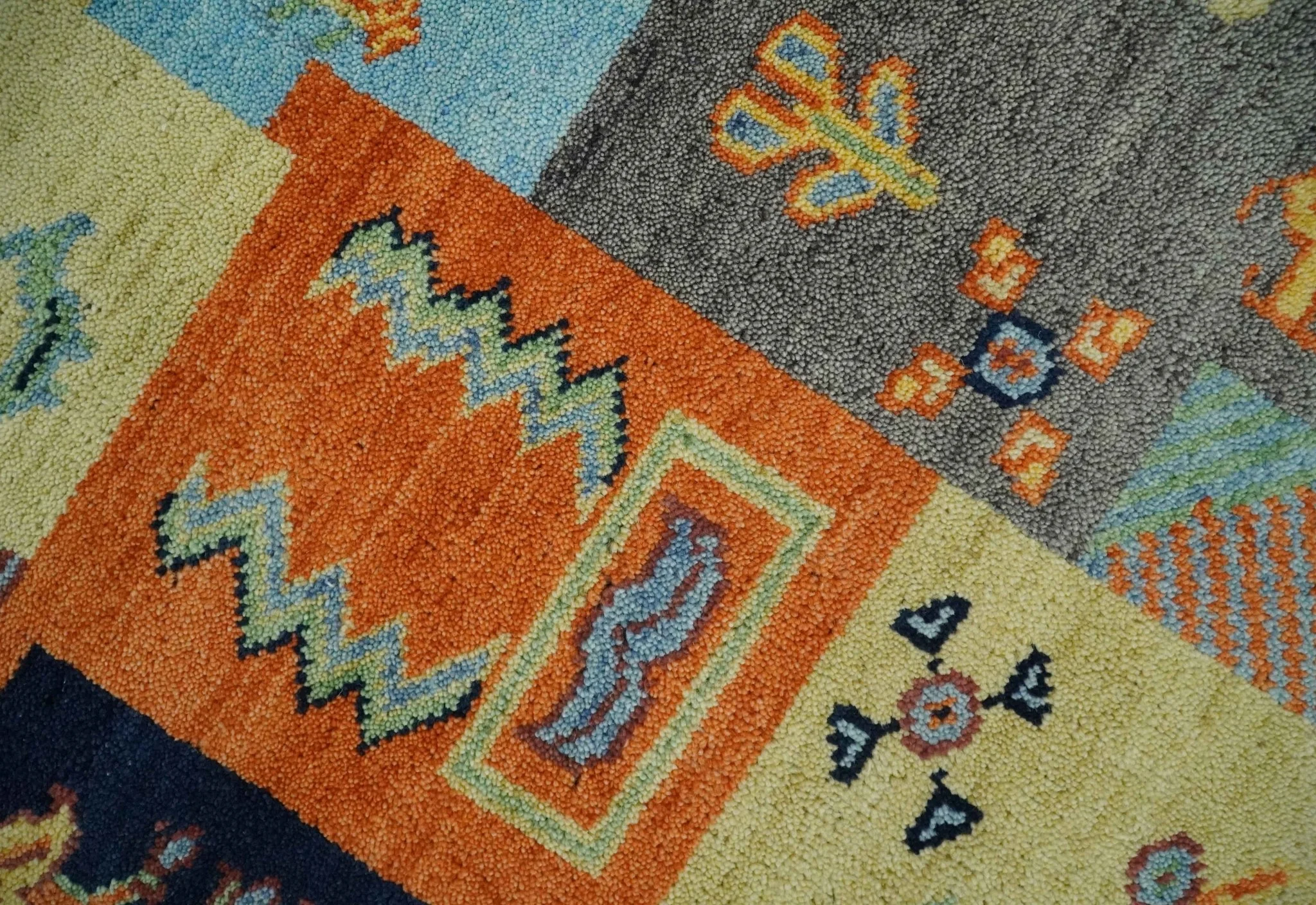 8x10 Antique Style Tribal Multi Color Hand knotted Traditional Wool Area Rug - Image 4