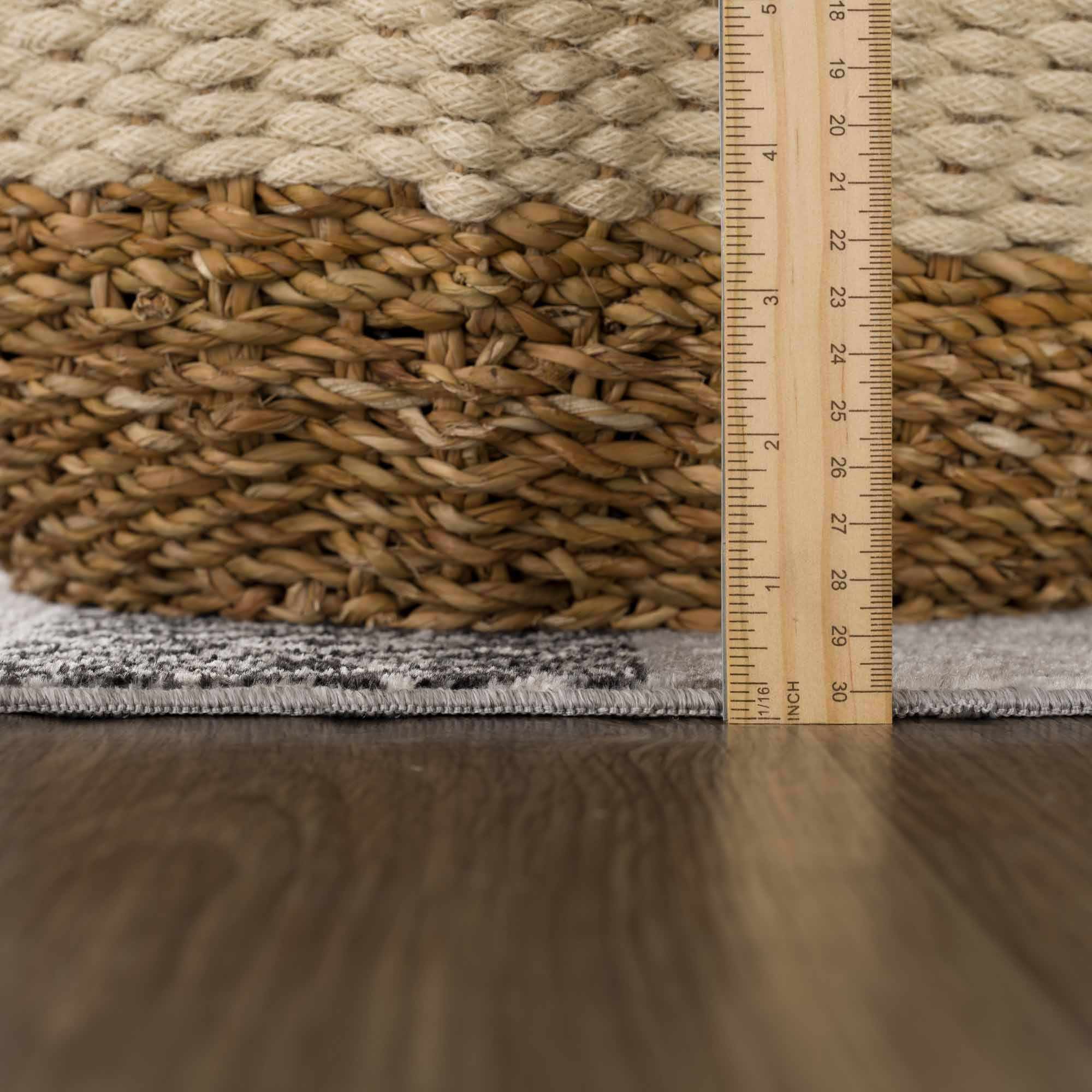 Tribal Pattern Premium look Silver, Charcoal, Gray and Brown easy Washable Rug - Image 11