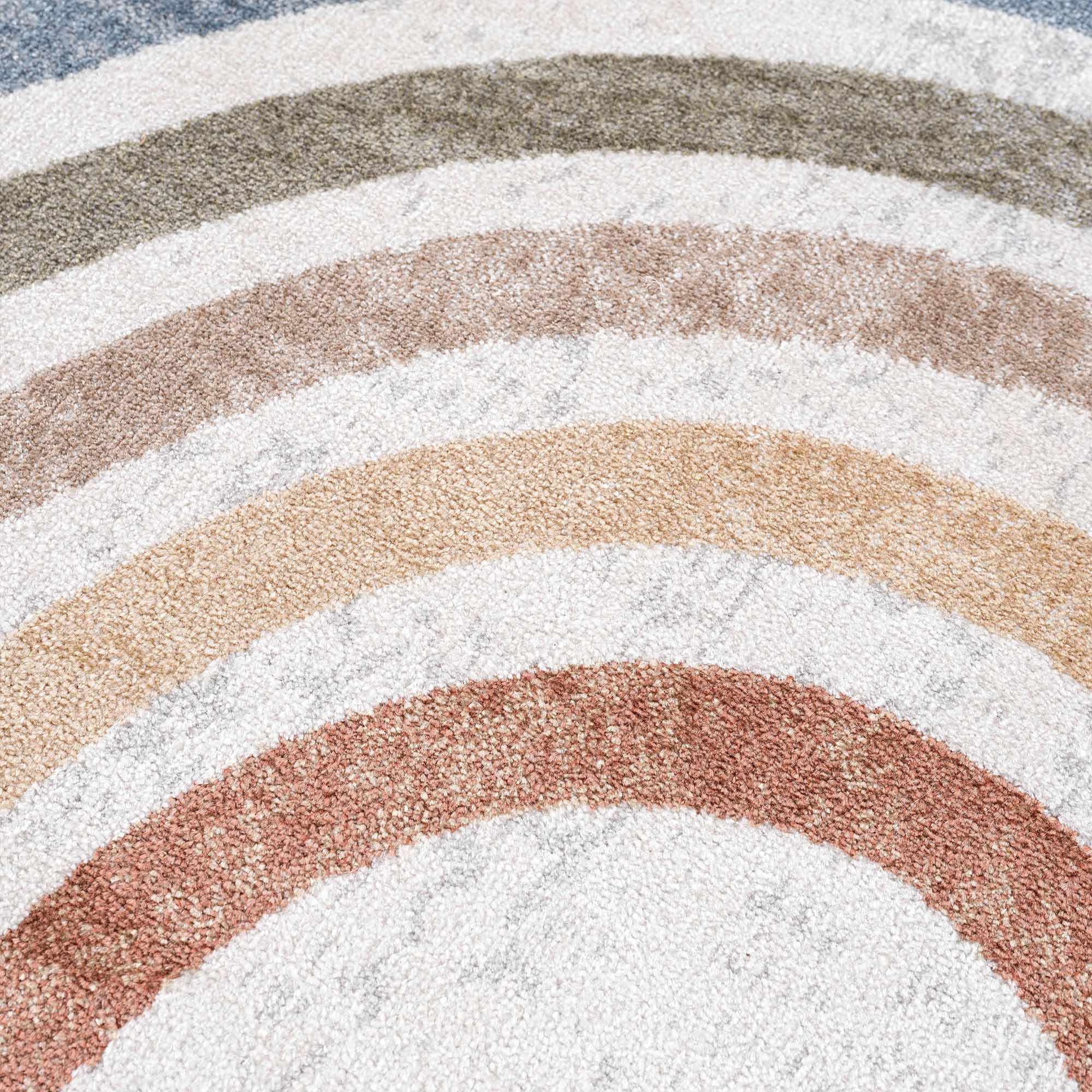 Vibrant Colorful Rainbow Design Kids Room Machine Washable Rug - Image 17