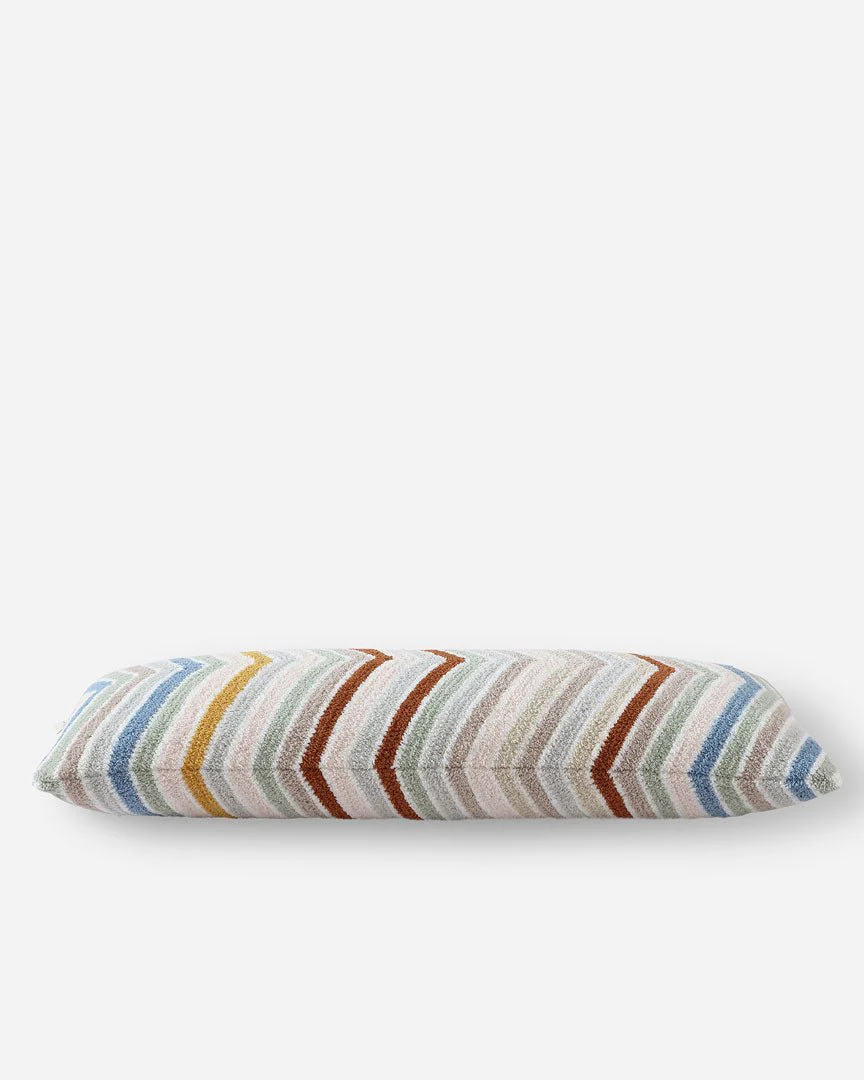 Geometric Pattern Multi Color Soft Chevron Lumbar Pillow - Image 3