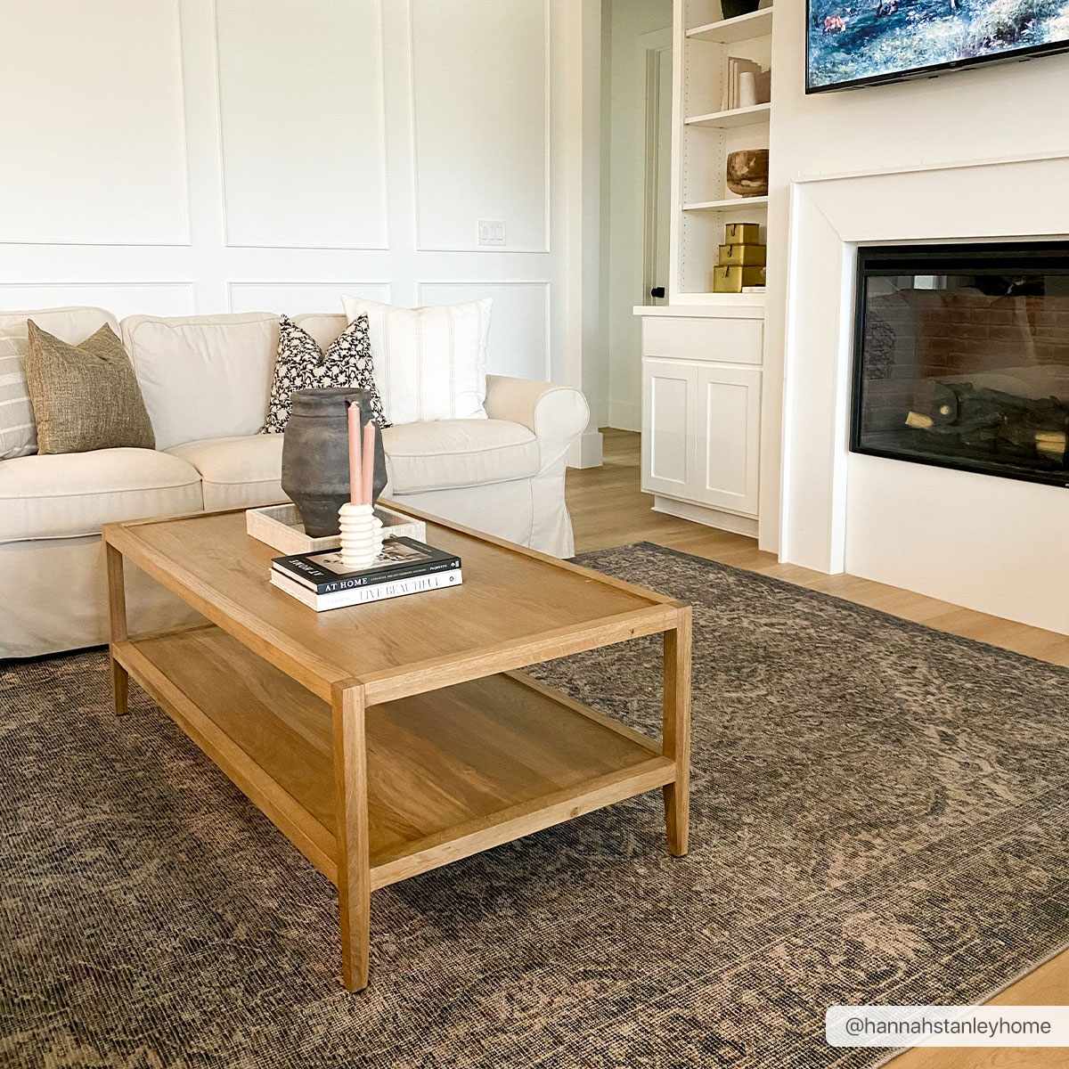 Vintage Premium Look Medallion Design Beige, Brown and Charcoal Washable Area Rug - Image 9