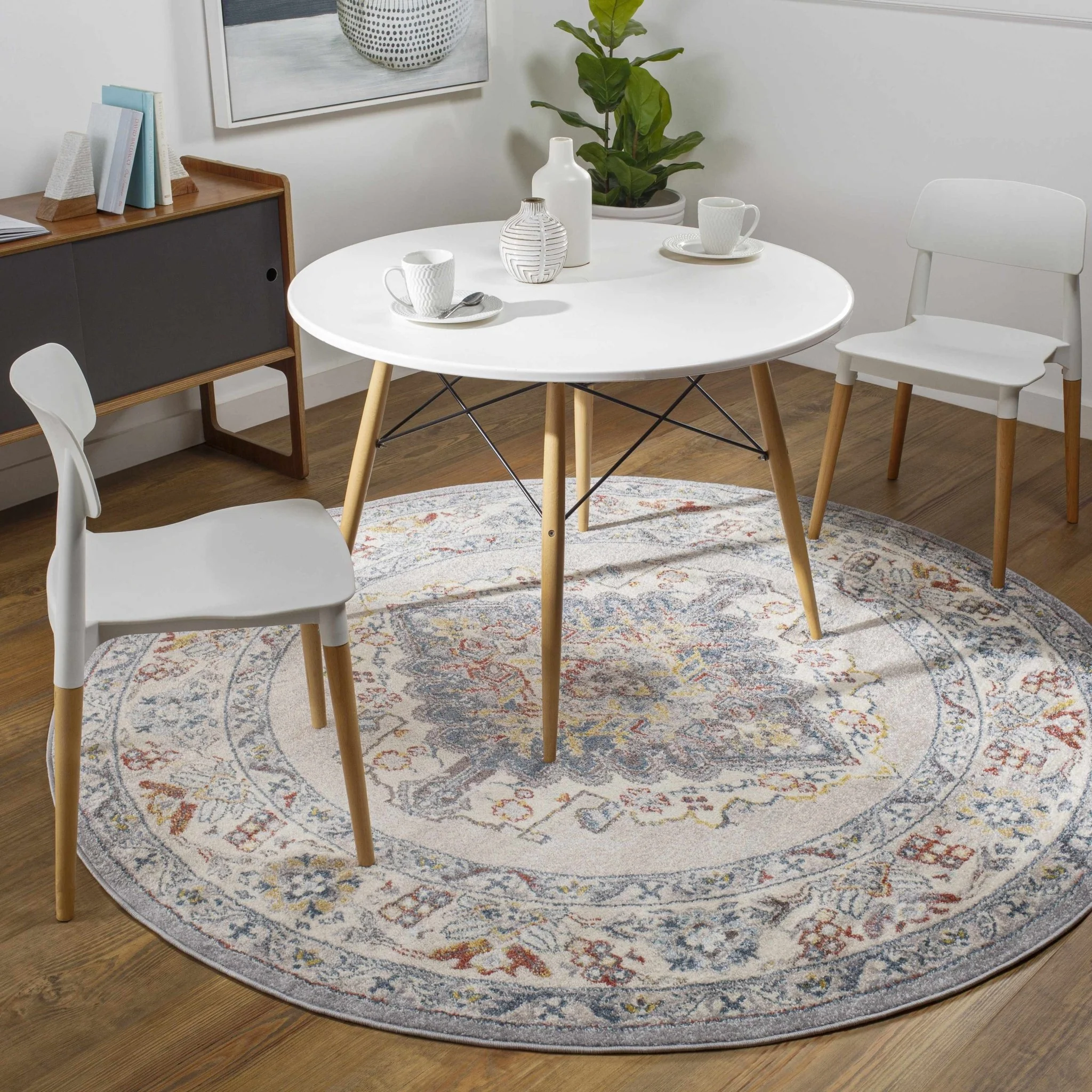 Antique look Traditional Machine Woven Tan, Charcoal, Ivory and Rust Multi Size Rug - Image 32