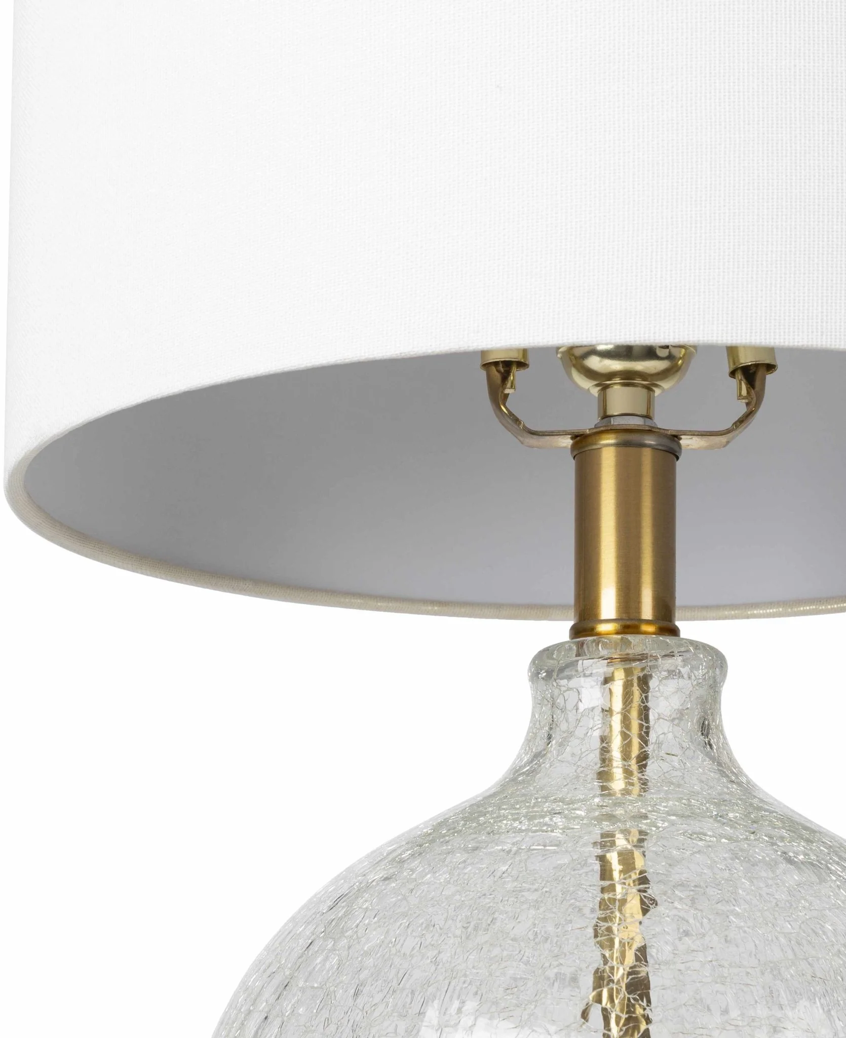 Modern Contemporary White and Gold Table Lamp, Bed Side Lamp - Image 3