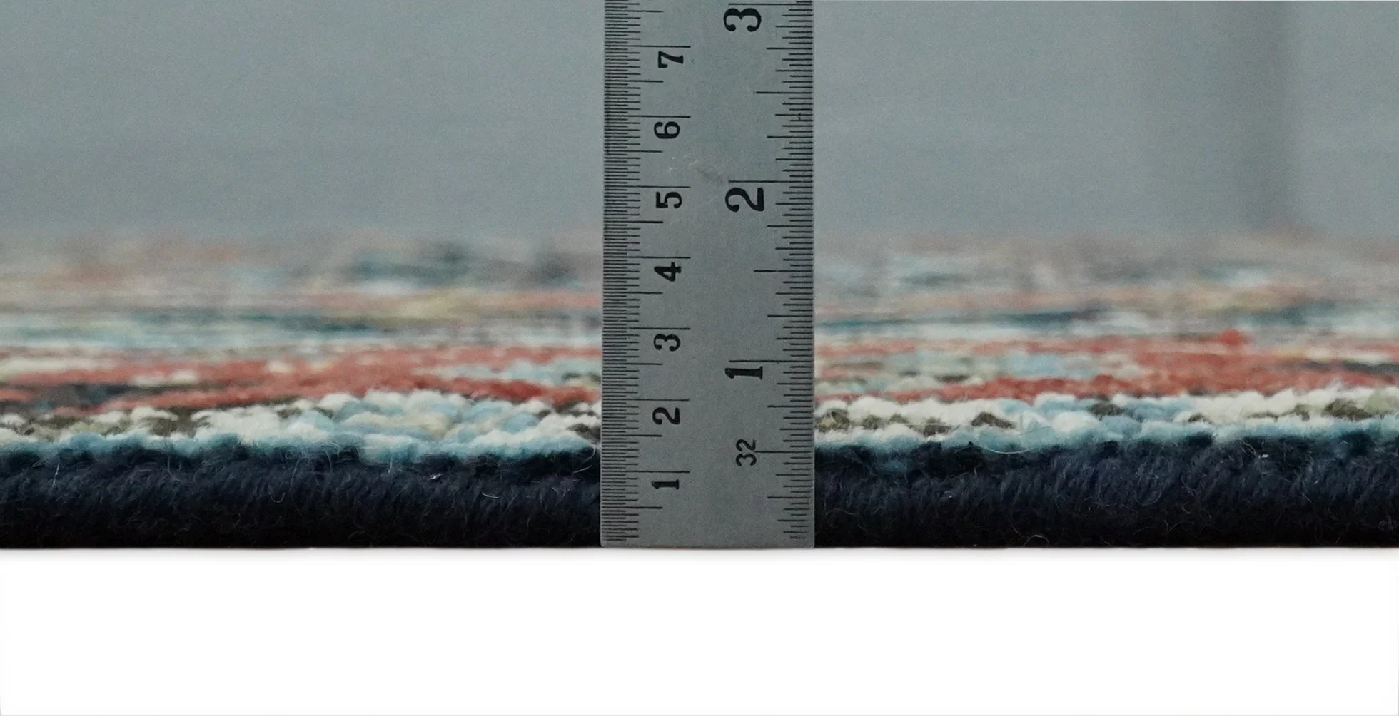 Wool 6x9 Blue and Rust Traditional Persian Antique Area Rug | TRDCP196B69 - Image 8