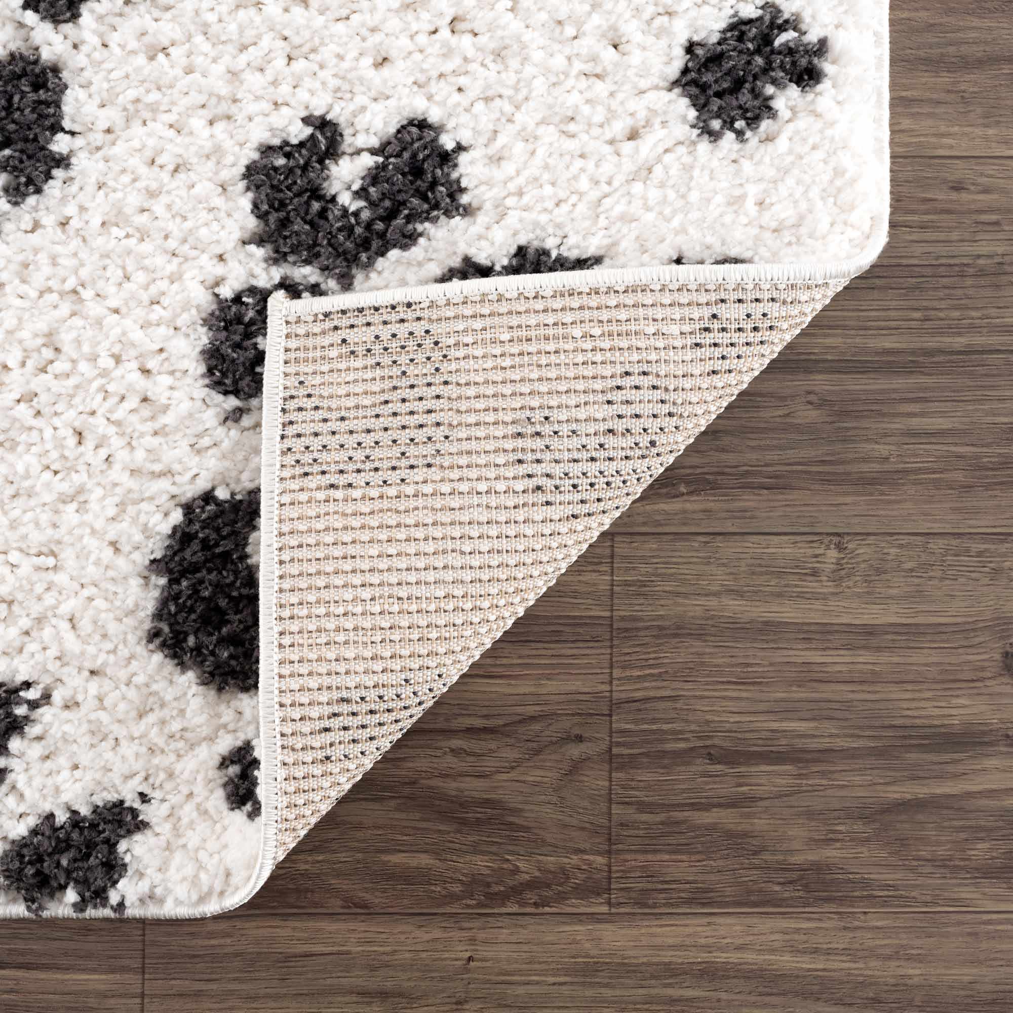 Modern Contemporary Antelope Ivory and Black Plush pile Area Rug - Image 10